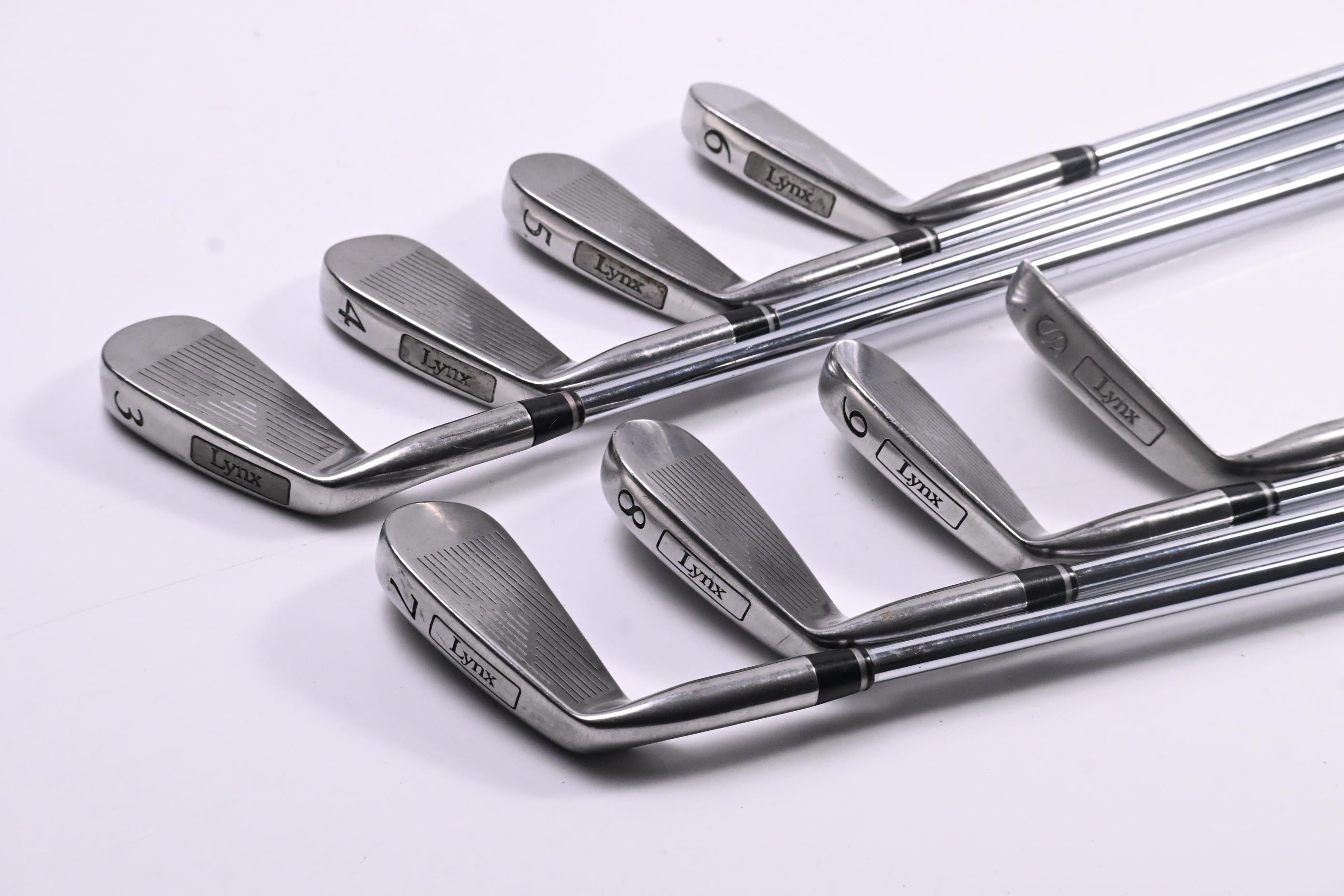 Lynx Black Cat 1995 Irons / 3-9I+SW / Stiff Flex Dynamic Gold S300 Shafts