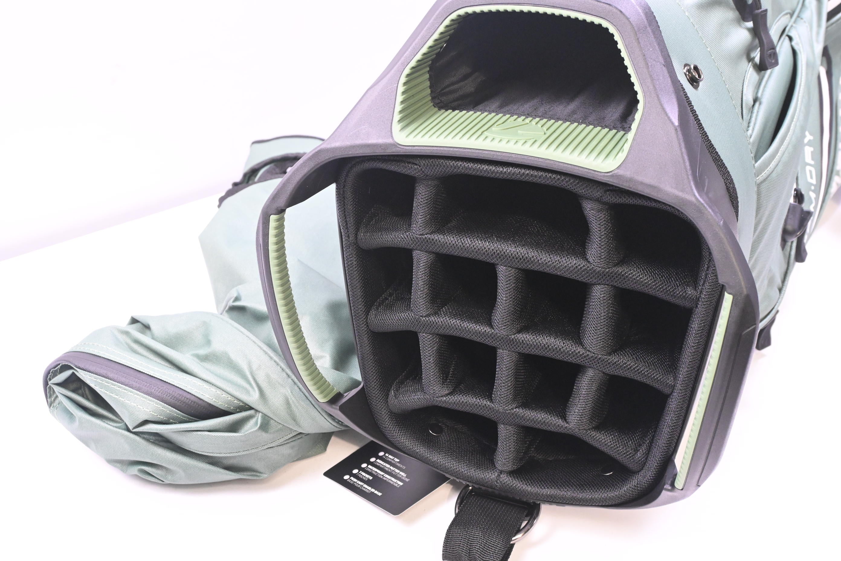Taylormade Storm Dry Cart Bag / 14-Way Divider / Green, White