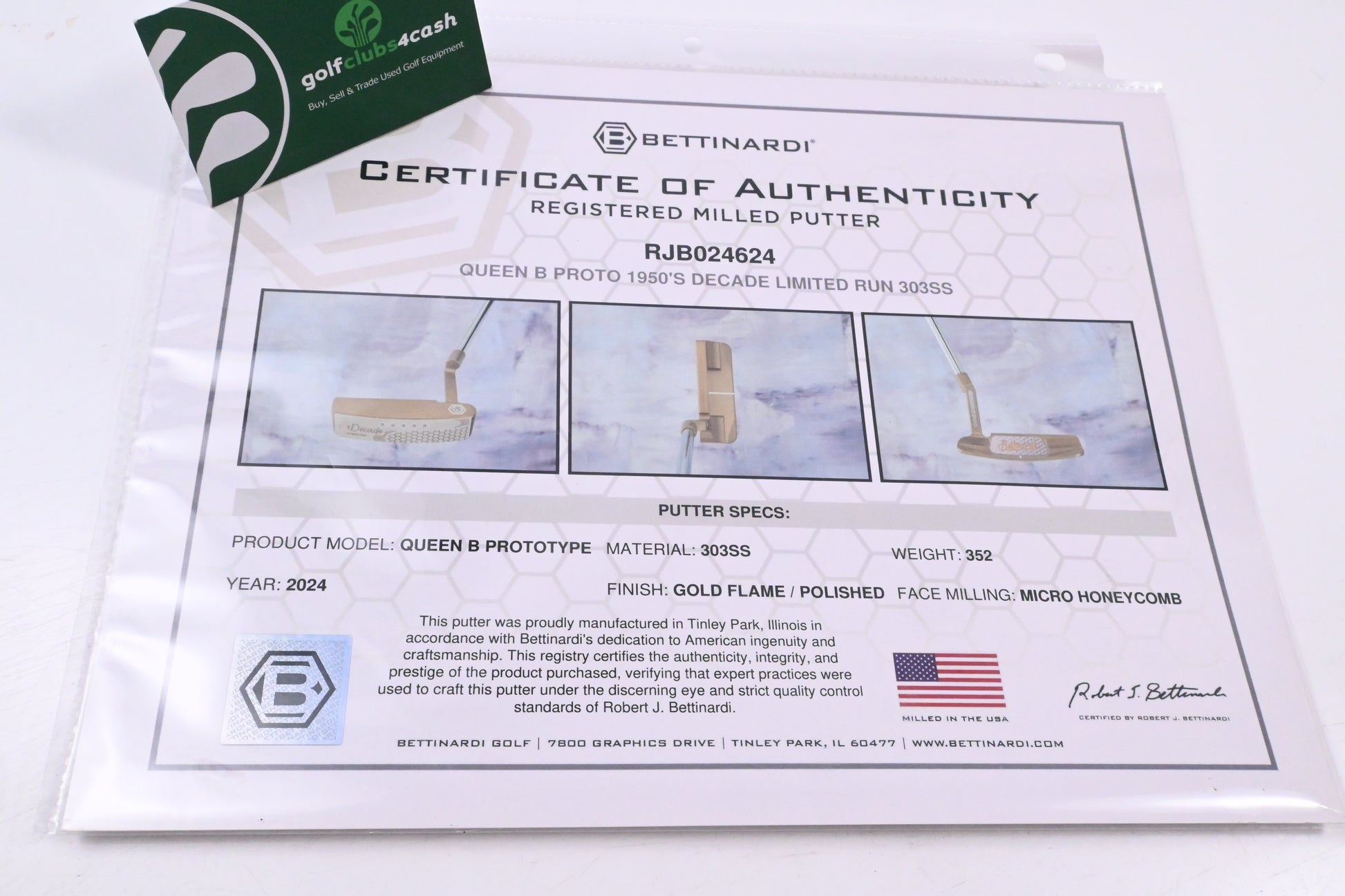 Bettinardi Queen B Proto 1950's Decade Limited Run 2024 Putter / 34 Inch