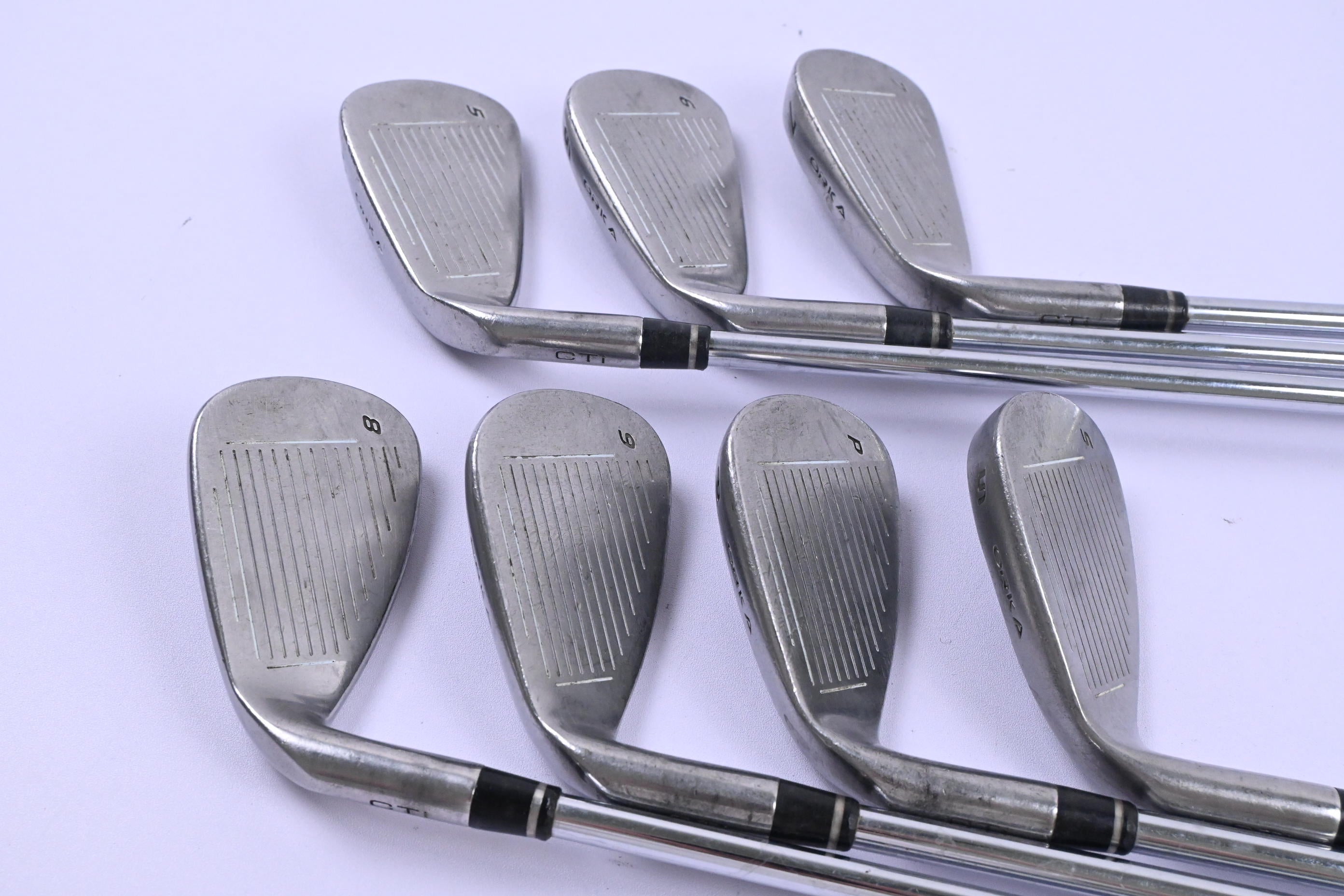 Orka KII CTI Irons / 5-PW+SW / Stiff Flex True Temper Release Shafts