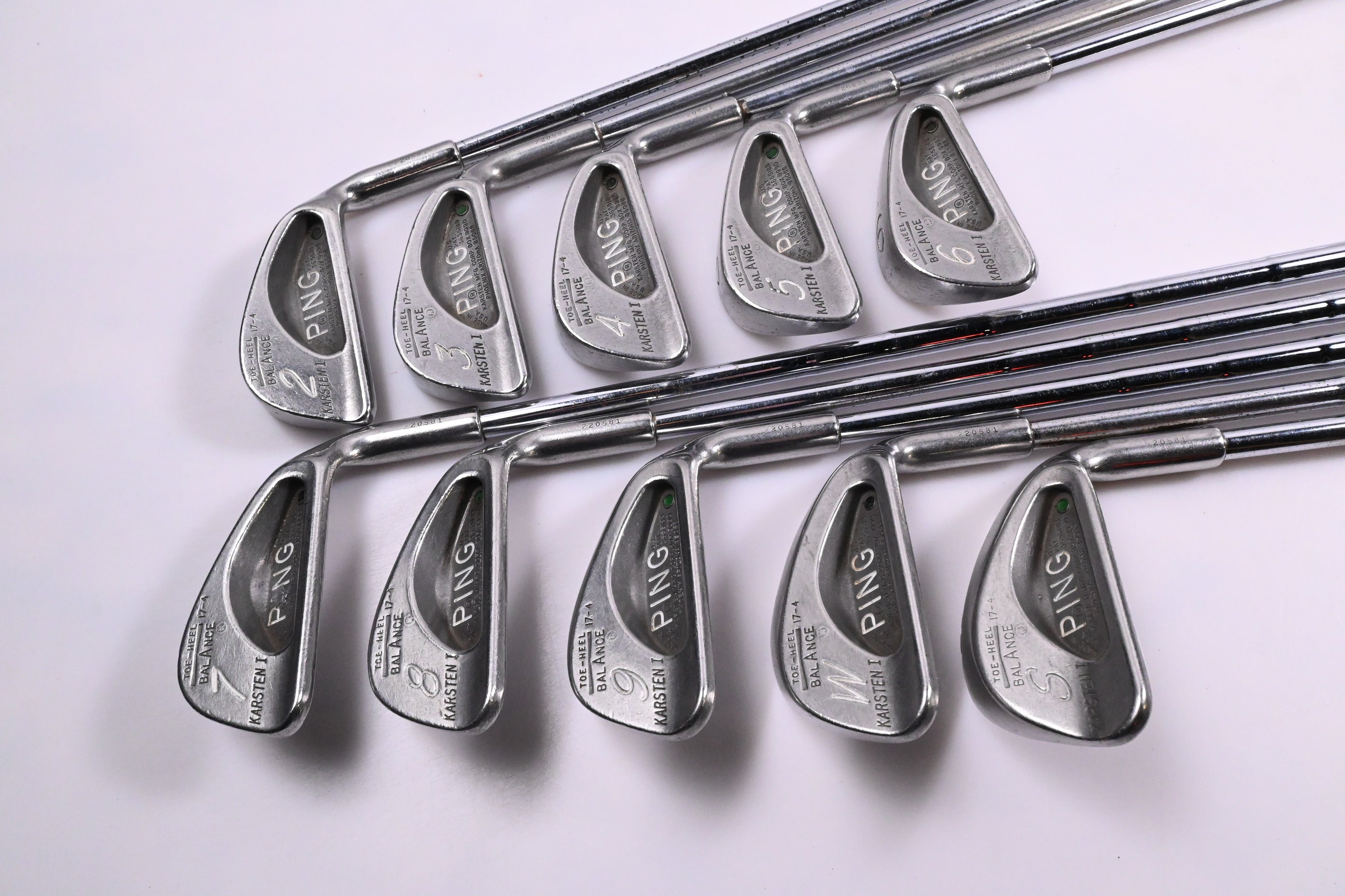 Ping Karsten I Irons / 2-PW+SW / Green Dot / Stiff Flex Ping ZZ Lite Shafts