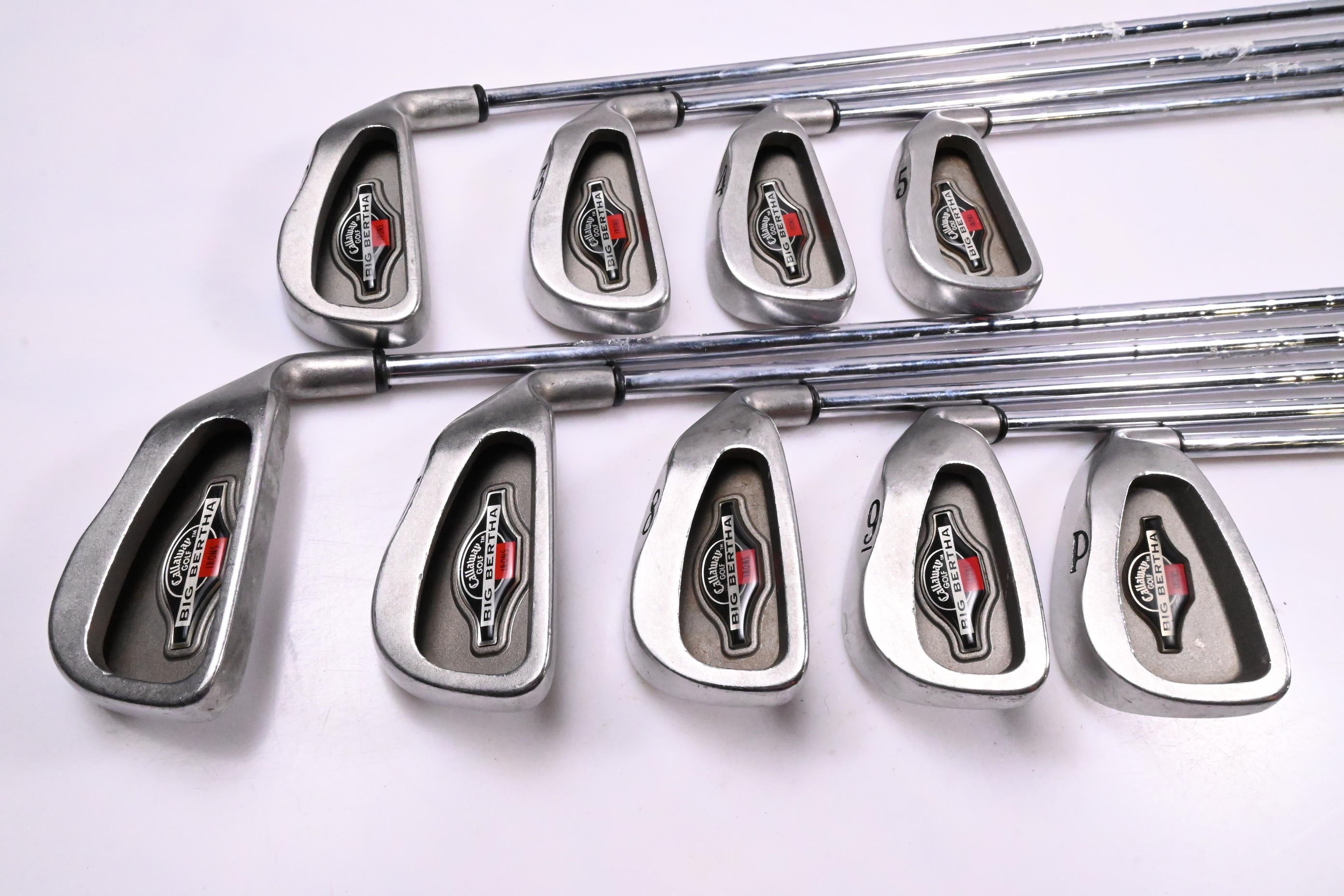 Callaway Big Bertha 1996 Irons / 2-PW / UniFlex Memphis 10 Shafts