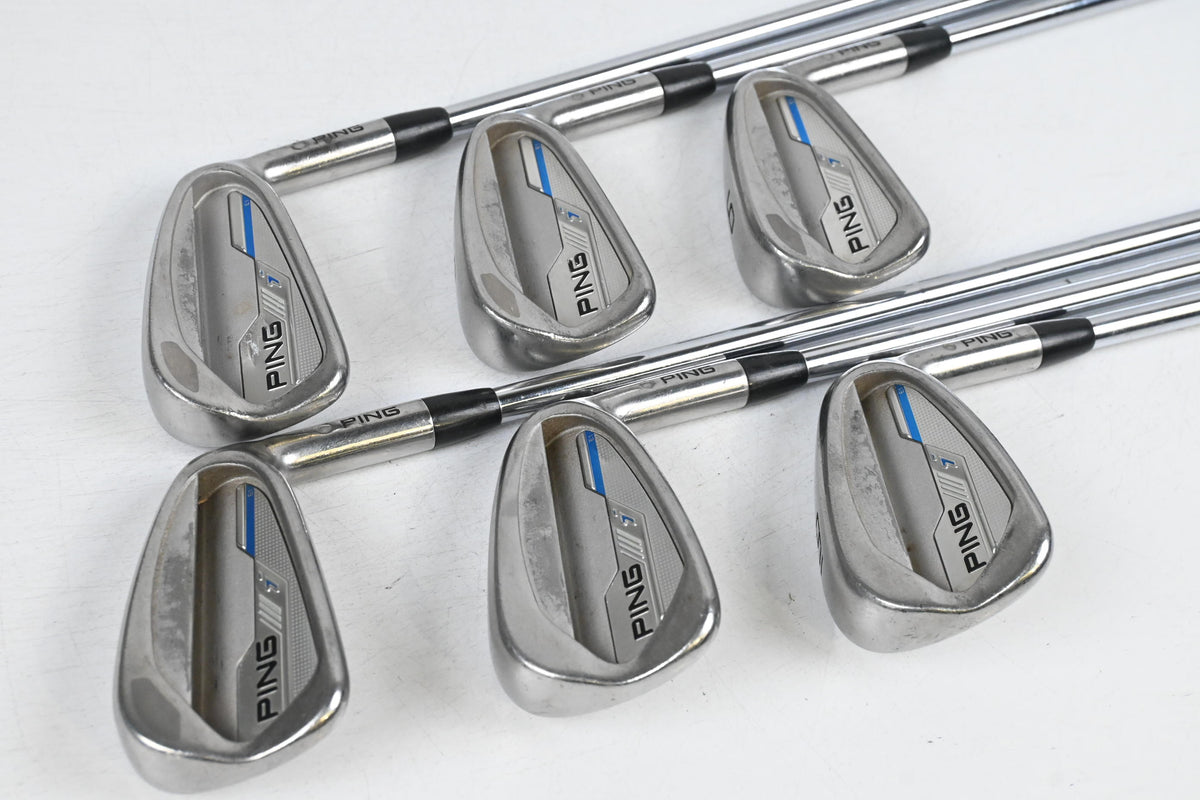 Ping i-Series E1 Irons / 4-9i / Silver Dot / Stiff Flex Ping CFS Distance Shafts