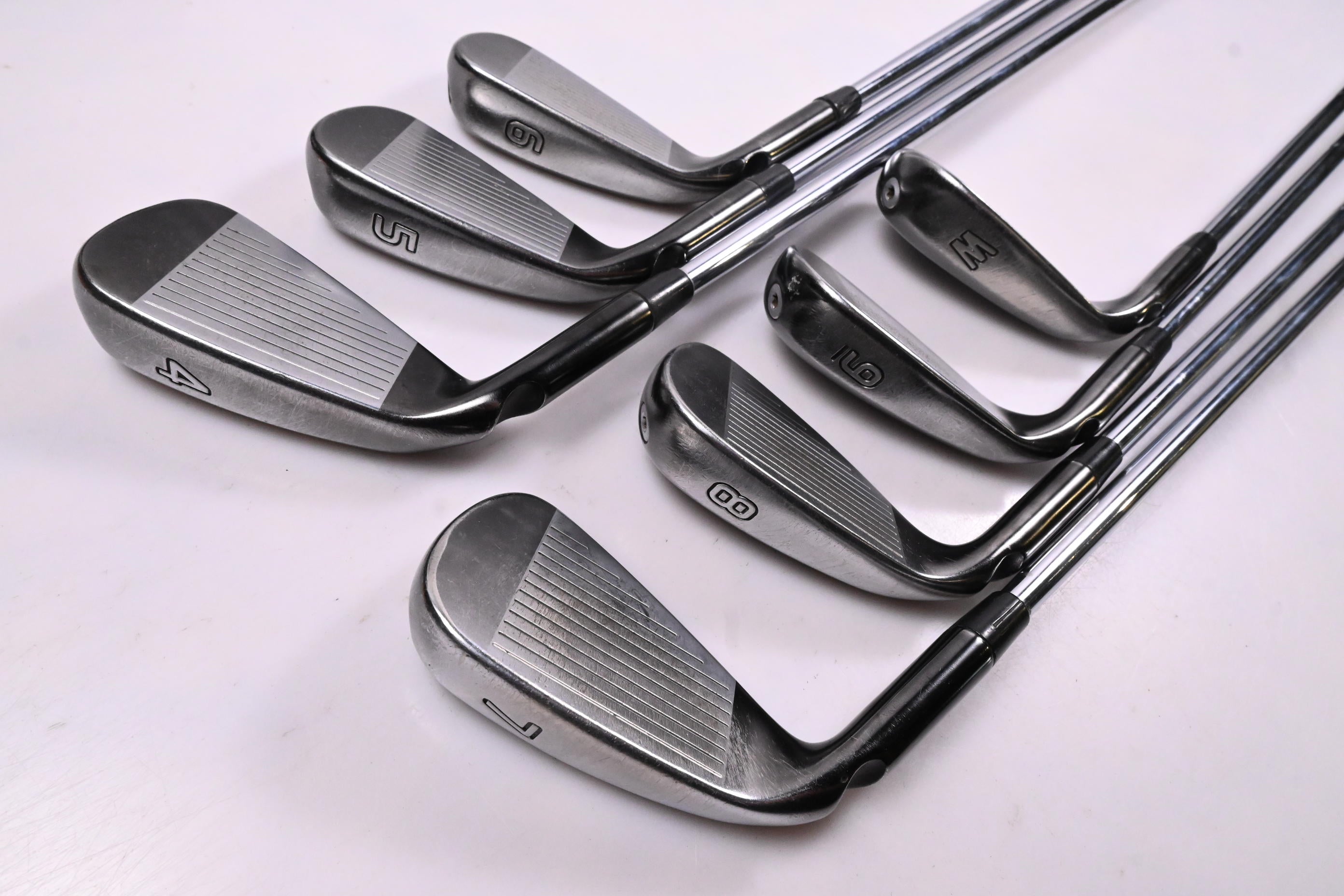 Ping G710 Irons / 4-PW / Blue Dot / Regular Flex Ping AWT 2.0 Shafts