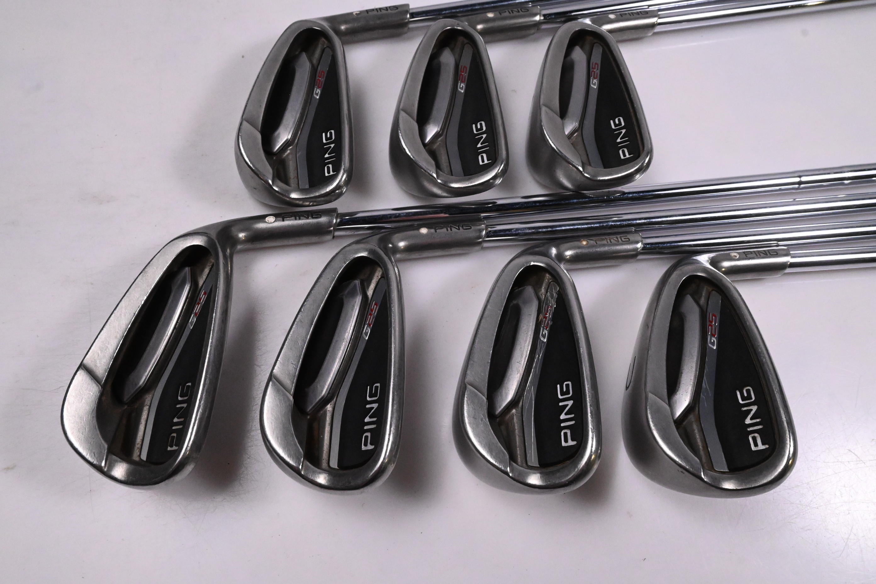 Ping G25 Irons / 5-PW+GW / White Dot / Senior Flex Ping CFS Shafts