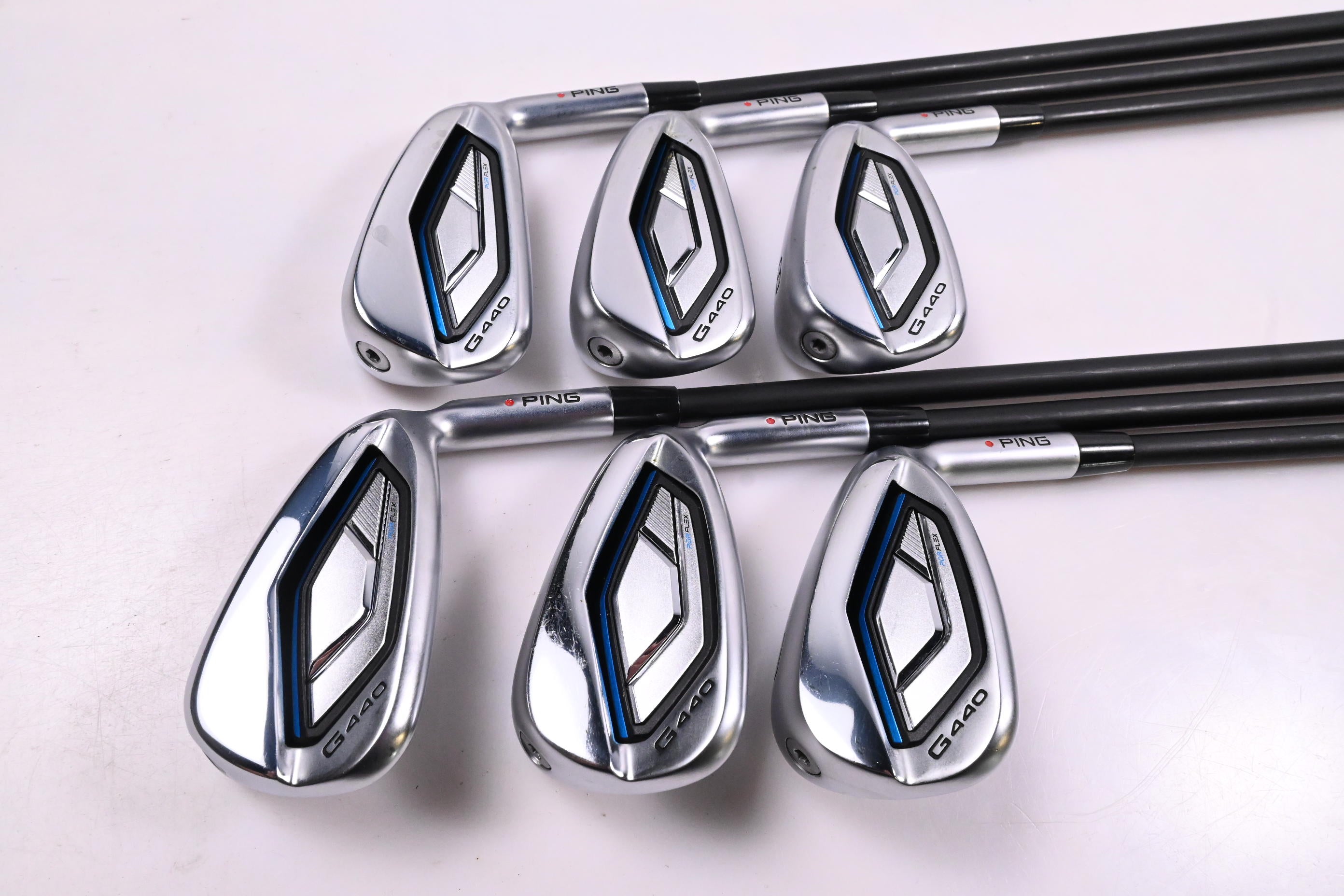 Ping G440 Irons / 6-PW+GW / Red Dot / Senior Flex Ping Alta CB Blue Shafts