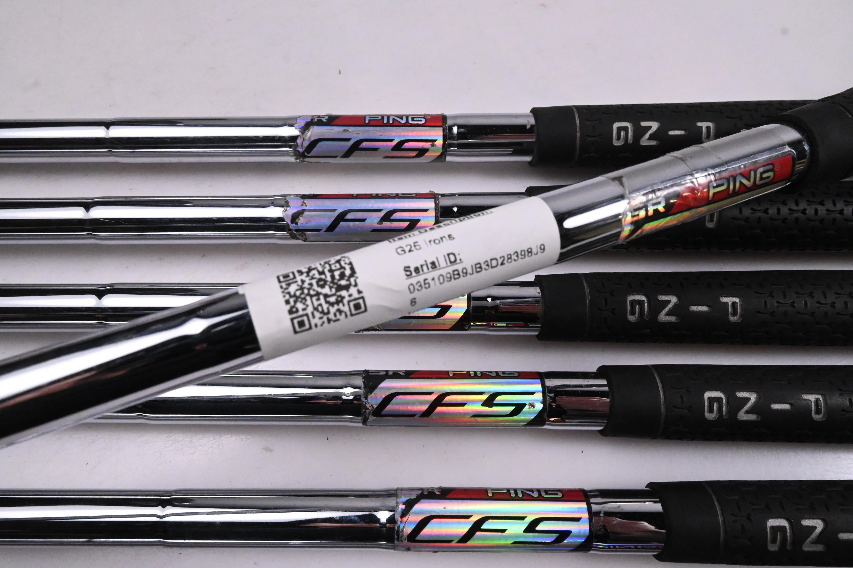 Ping G25 Irons / 5-PW+GW / White Dot / Senior Flex Ping CFS Shafts