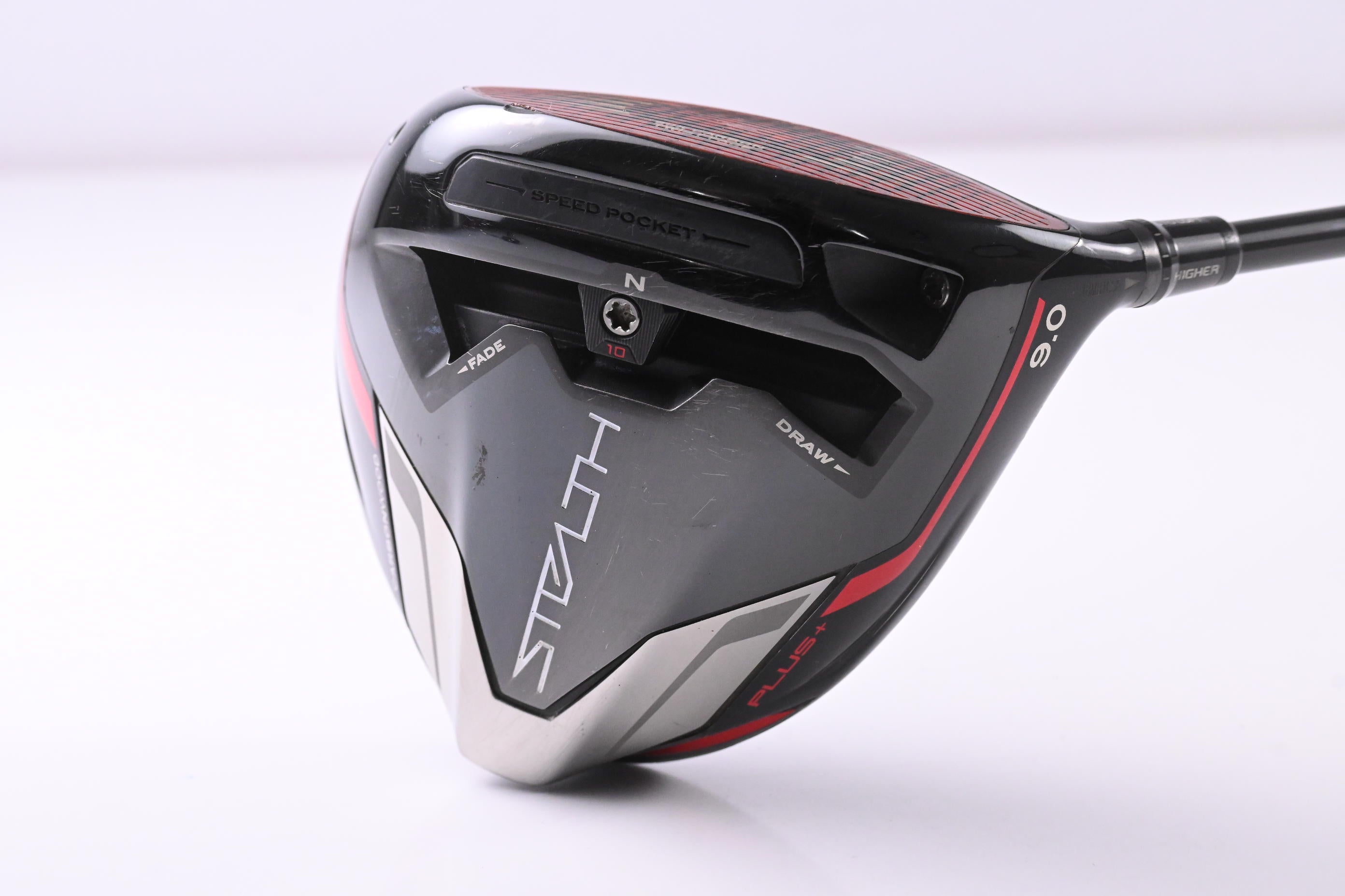 Taylormade Stealth Plus Driver / 9 Degree / Stiff Flex HZRDUS Smoke Red RDX 60