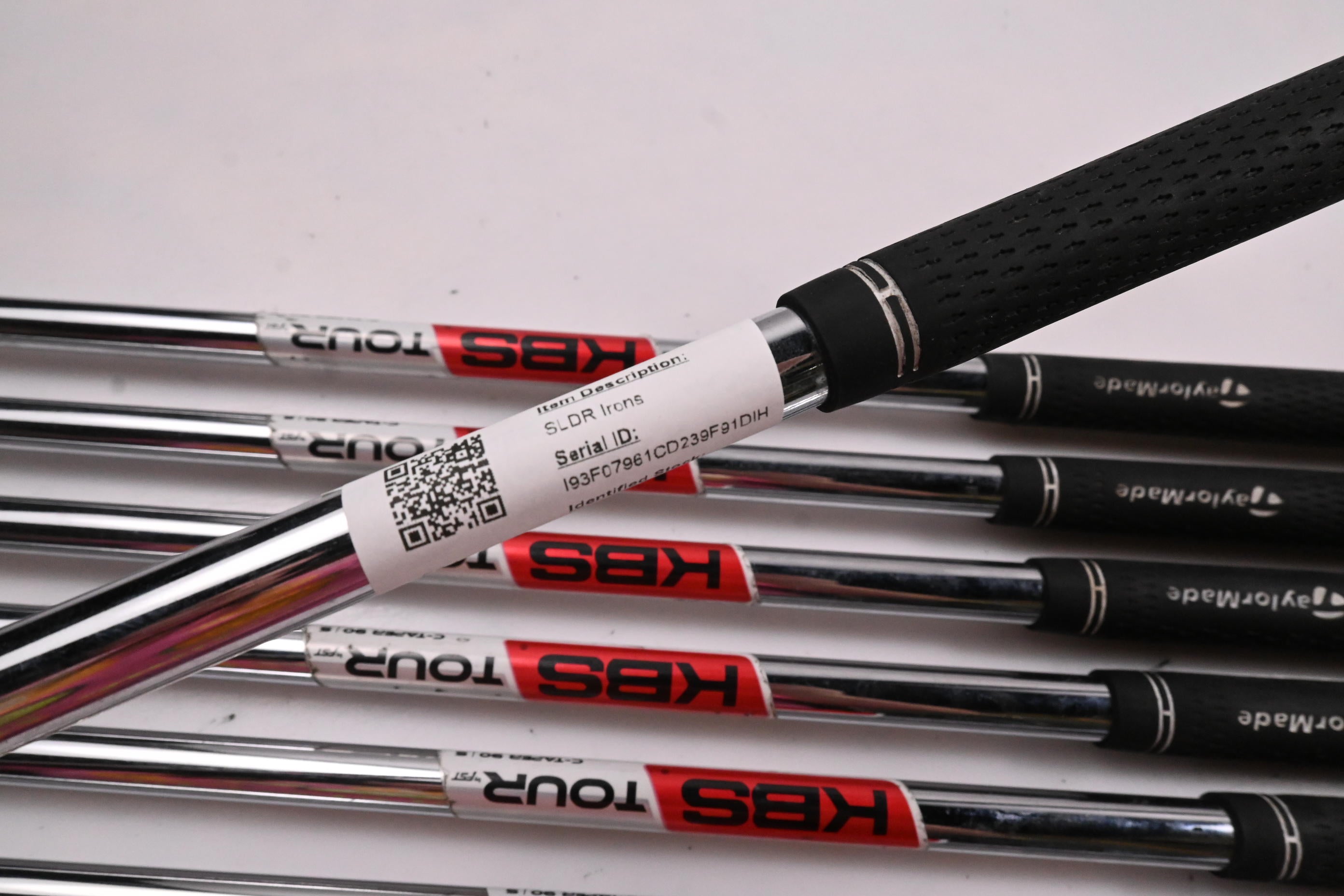 Taylormade SLDR Irons / 3-PW / Stiff Flex KBS Tour C-Taper 90 Shafts