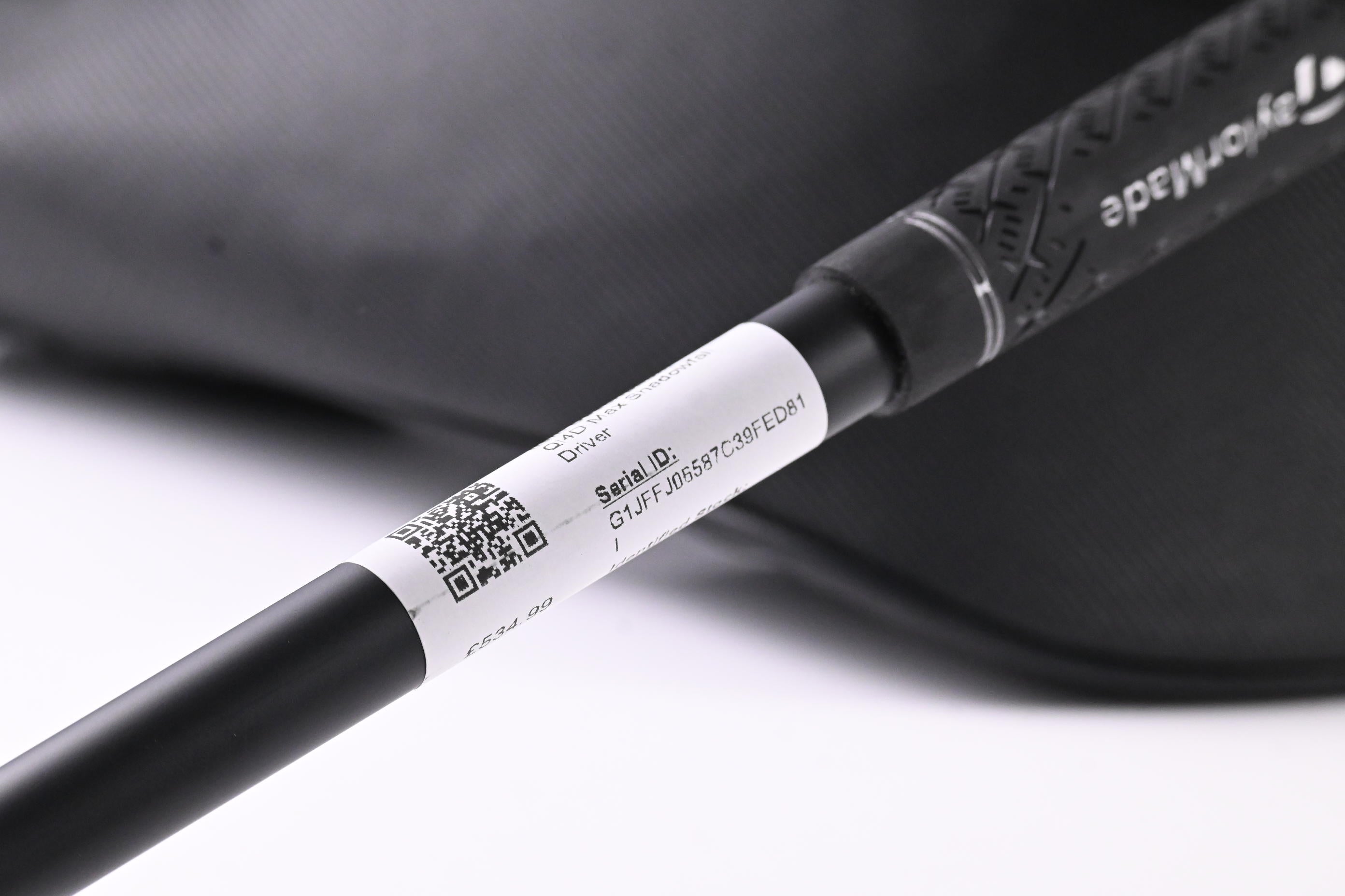 Taylormade Qi4D Max Shadowfall Driver / 10.5 Degree / Stiff Flex Reax Blue 50 Shaft