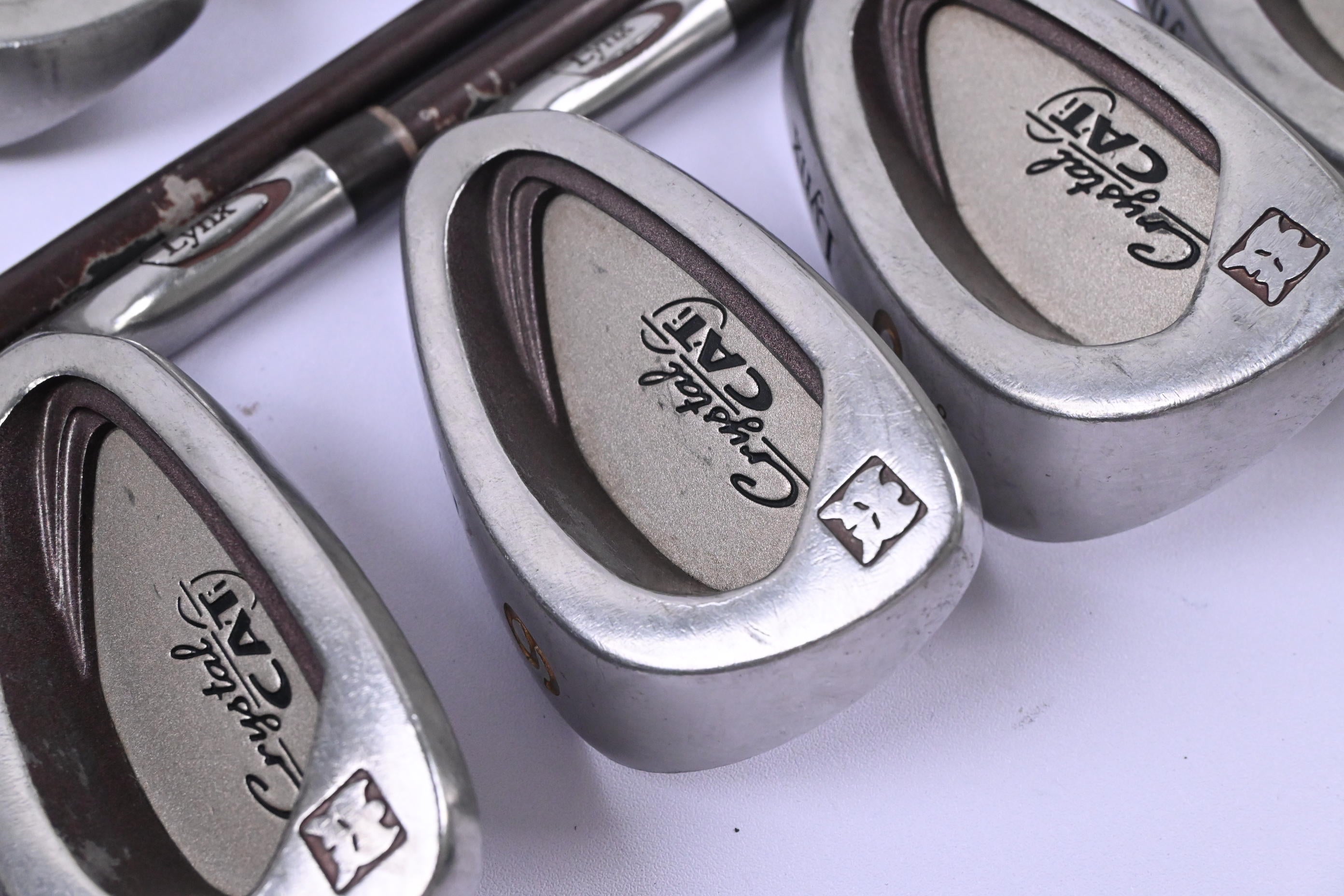 Ladies Lynx Crystal Cat Irons / 3-PW+SW / Ladies Flex Lynx Dual Flare Shafts