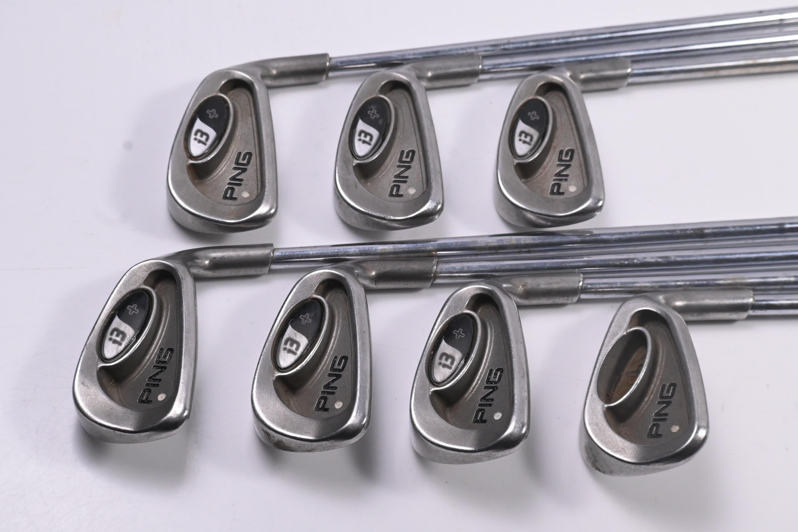 Ping i3+ Irons / 4-PW / White Dot / Regular Flex Ping i3+ Steel Shafts