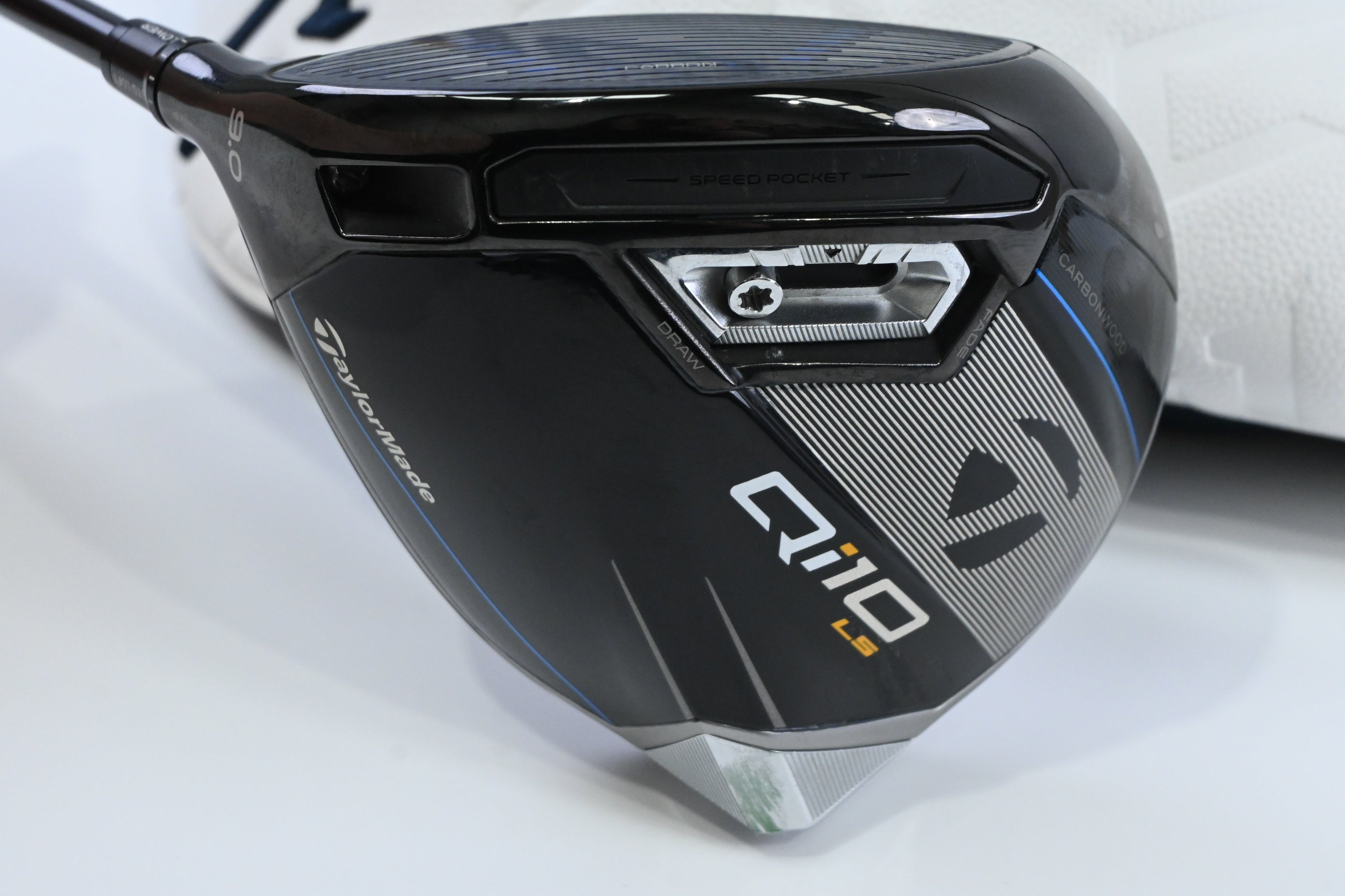 Left Hand Taylormade Qi10 LS Driver / 9 Degree / Stiff Flex HZRDUS Gen4 Black 60