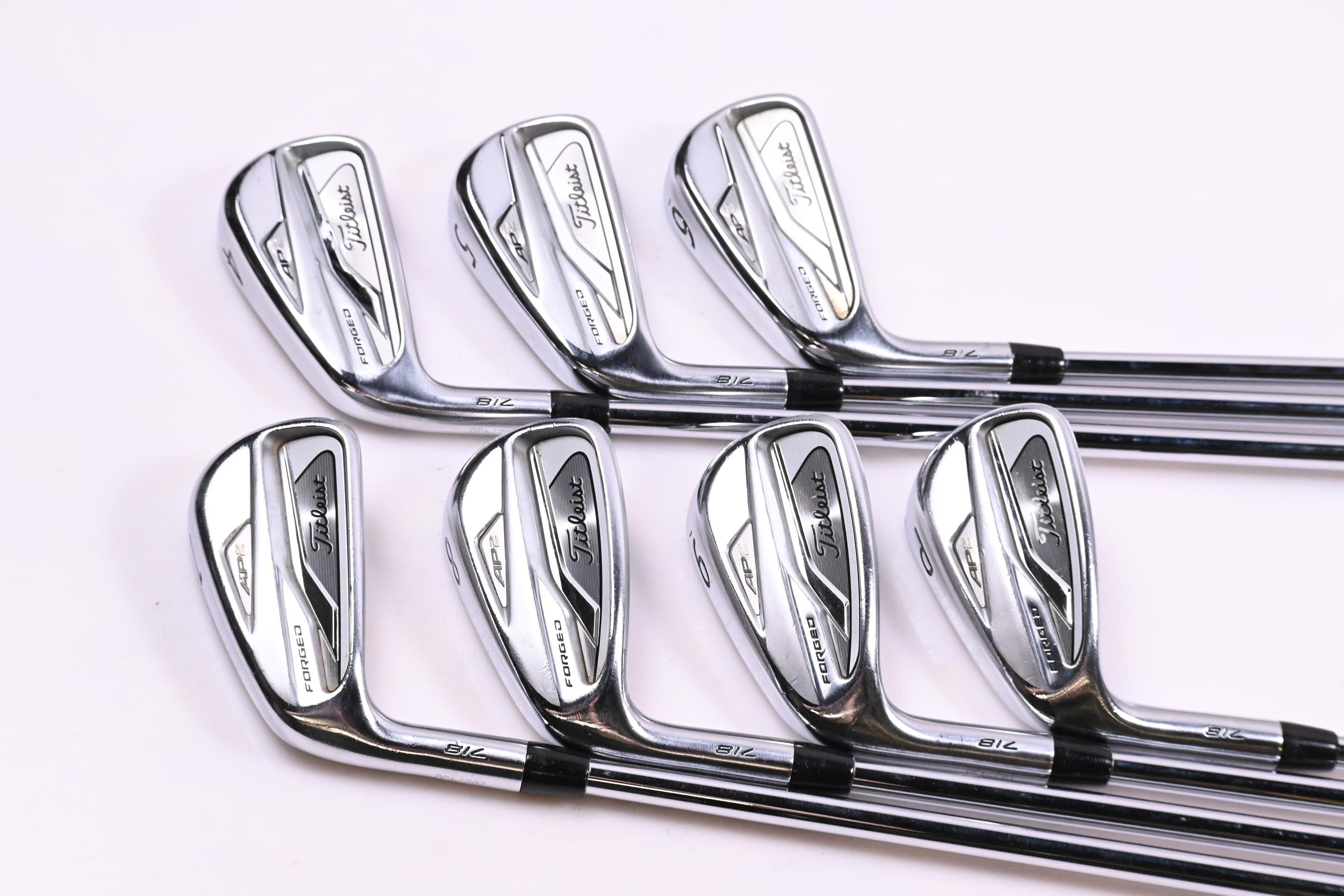 Left Hand Titleist 718 AP2 Irons / 4-PW / Regular Flex Project X LZ 115 Shafts