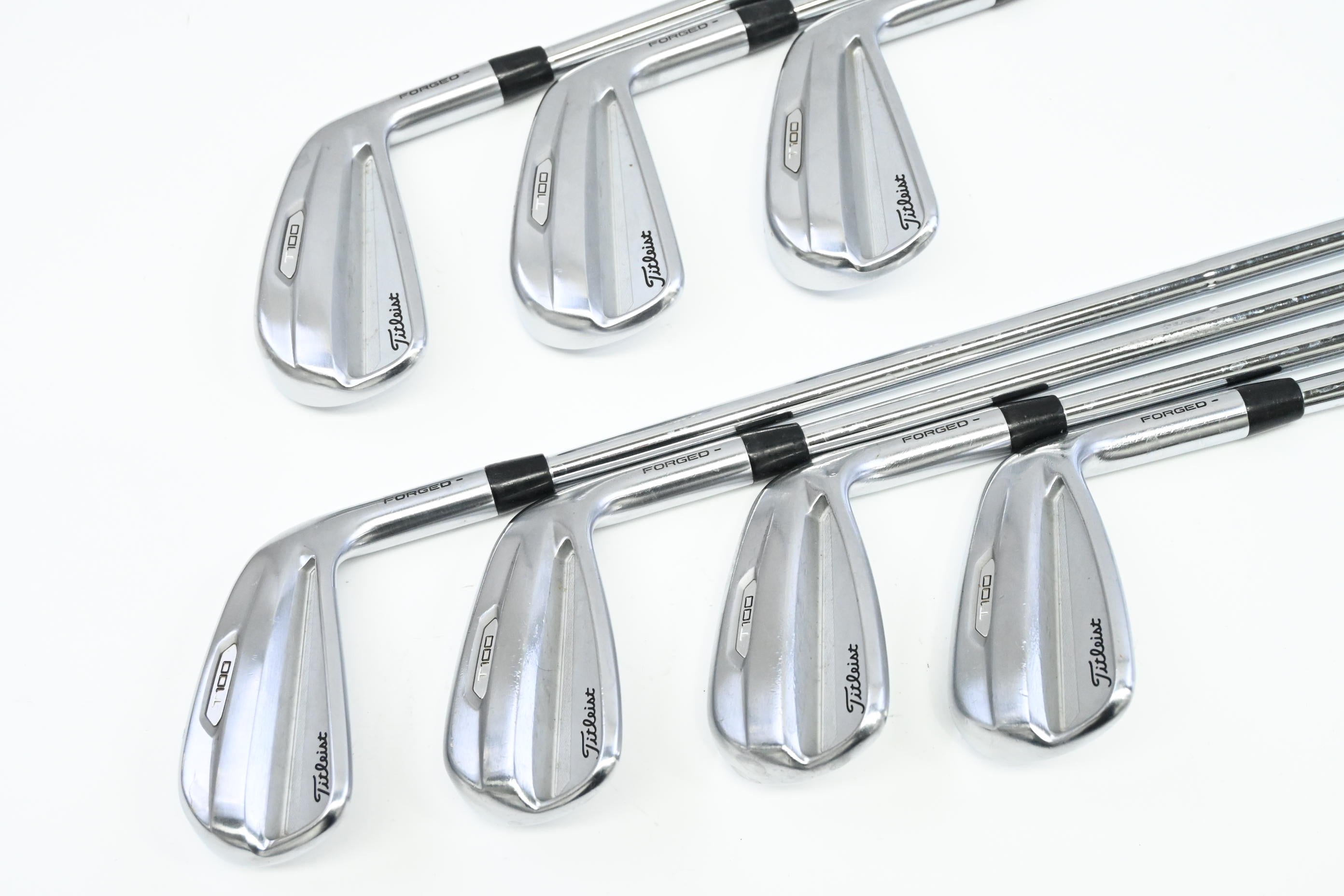 Titleist T100 2021 Irons / 4-PW / Stiff Flex AMT White S300 Shafts