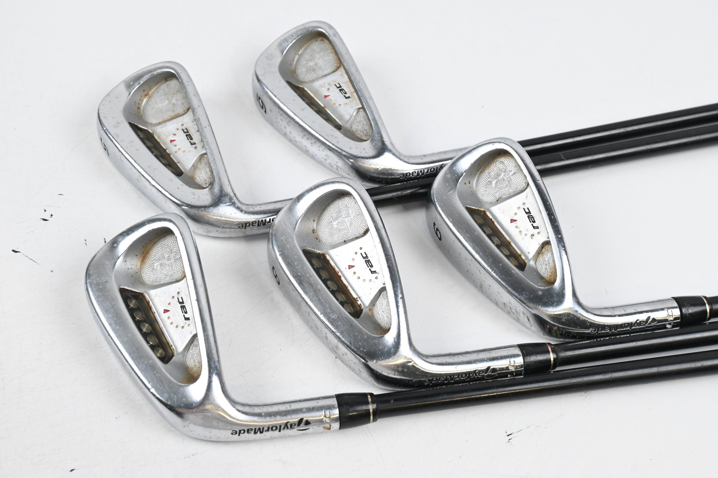 Left Hand Taylormade RAC LT Irons / 5-9i / Regular Flex Taylormade LT Shafts