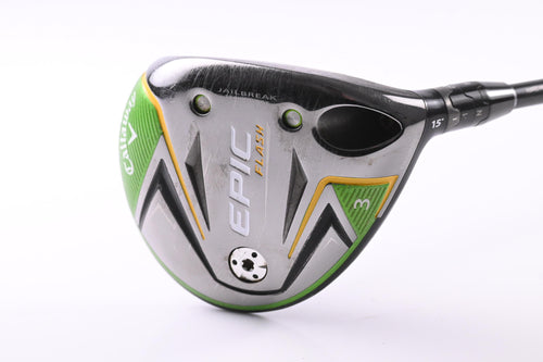 Callaway Epic Flash #3 Wood / 15 Degree / Regular Flex Evenflow Green 55 Shaft