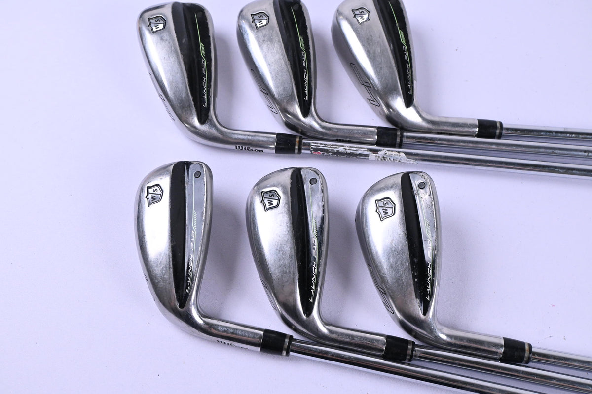 Left Hand Wilson Launch Pad 2022 Irons / 5-PW / Regular Flex KBS MAX Ultralite