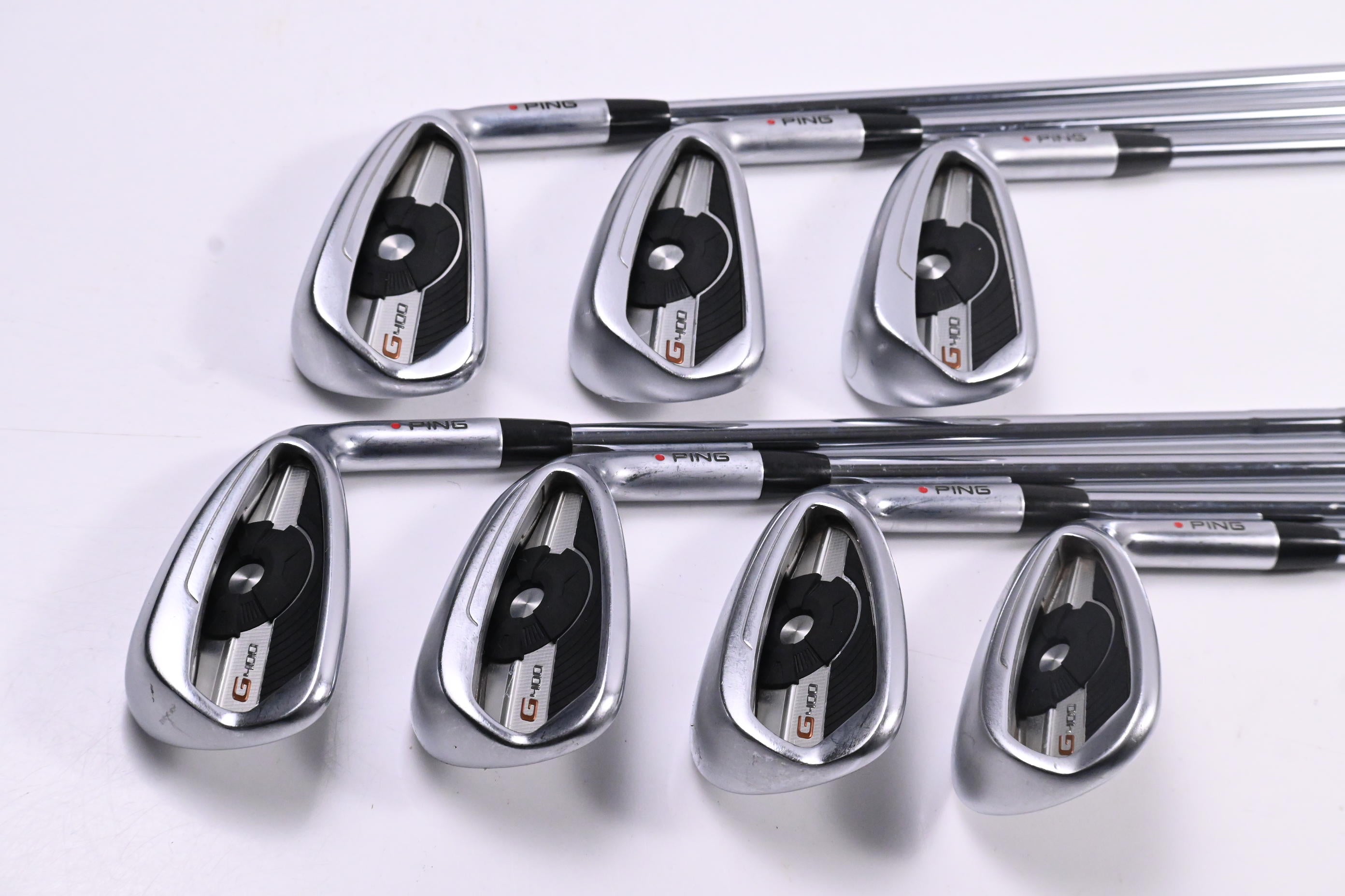 Ping G400 Irons / 5-PW+SW / Red Dot / Senior Flex Ping CFS Distance Shafts