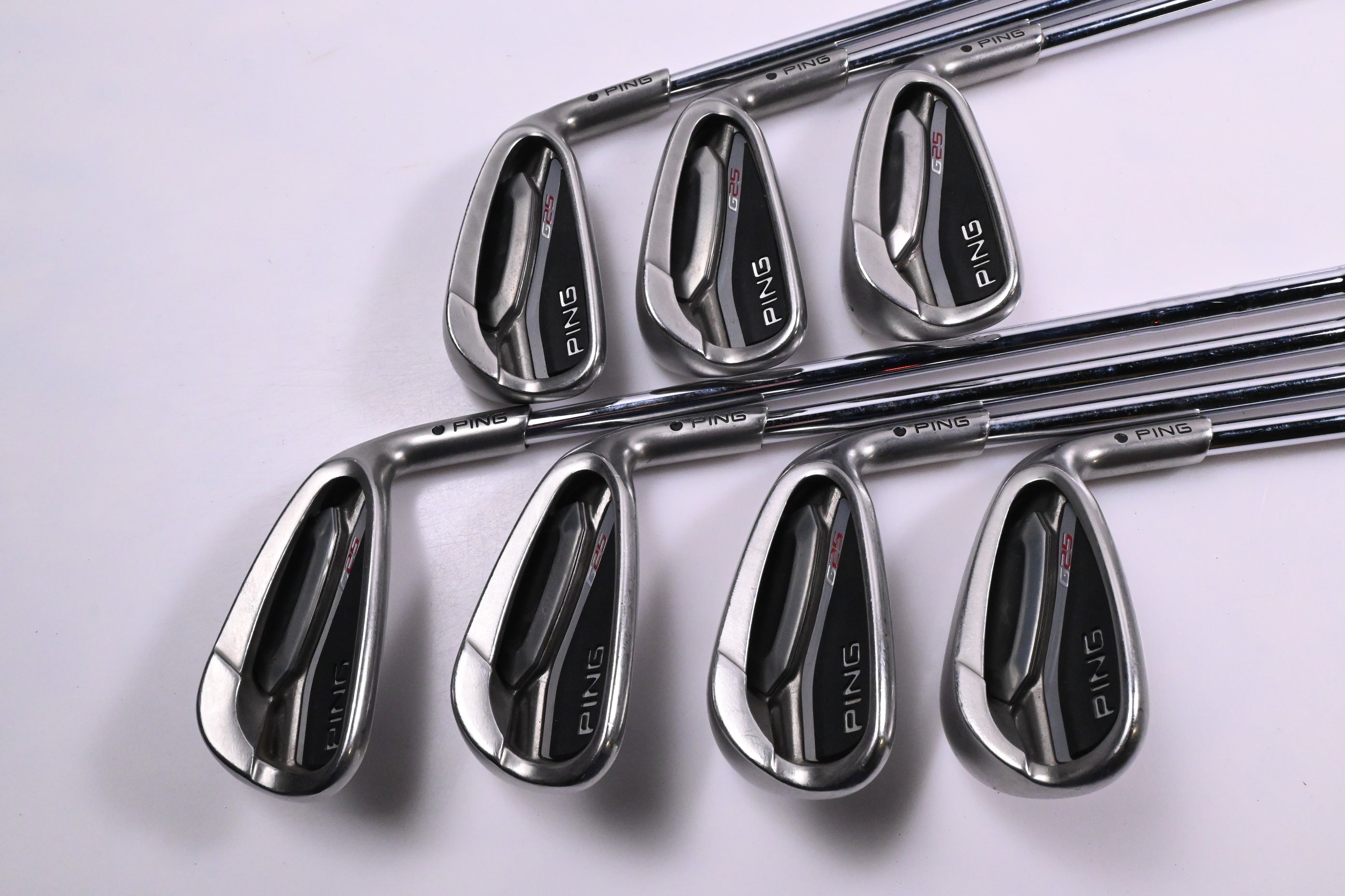 Ping G25 Irons / 5-PW+SW / Black Dot / Regular Flex Ping CFS Shafts