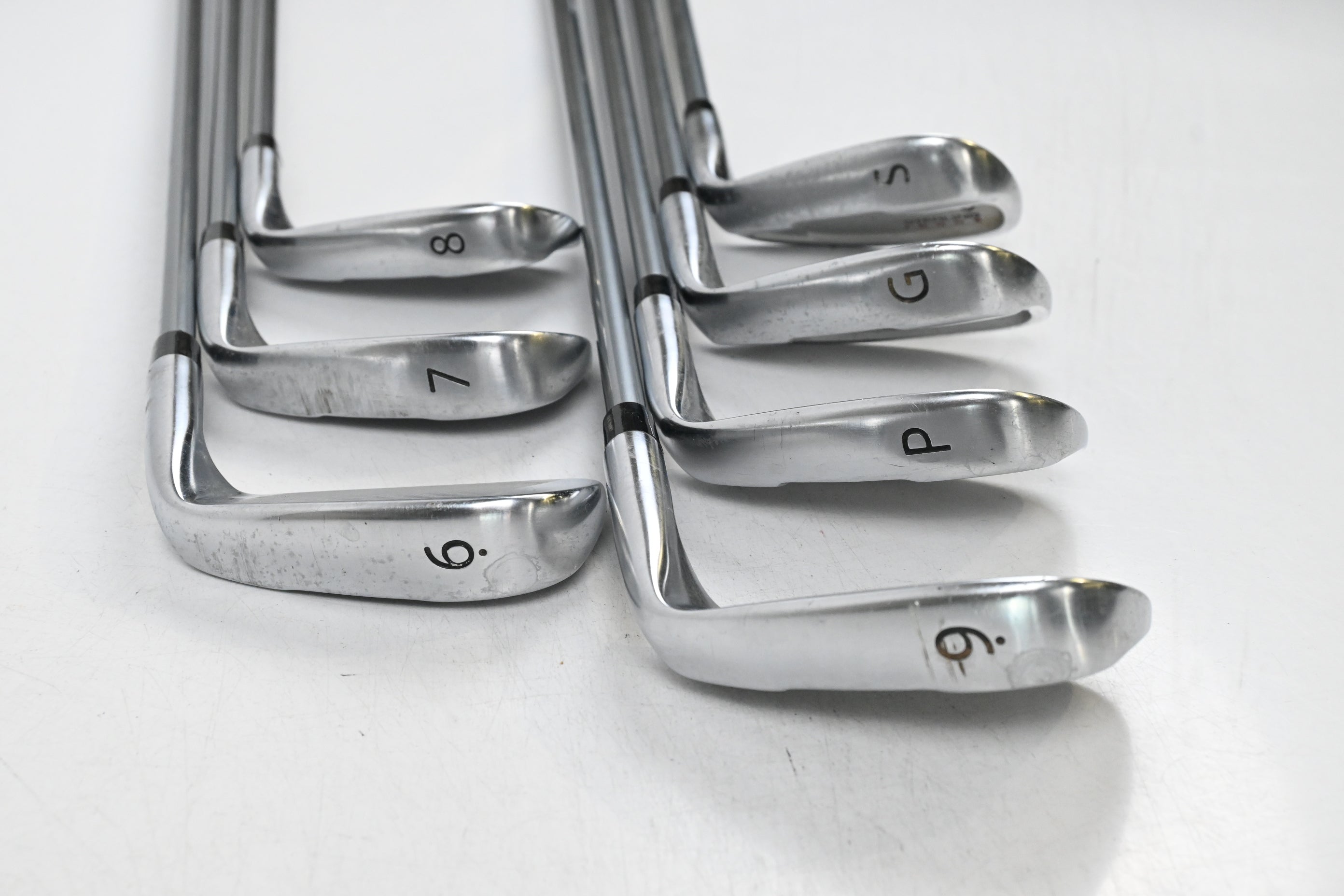 Left Hand Sterling Irons / 6-PW+GW+SW / Stiff Flex Wishon S2S 77 Shafts