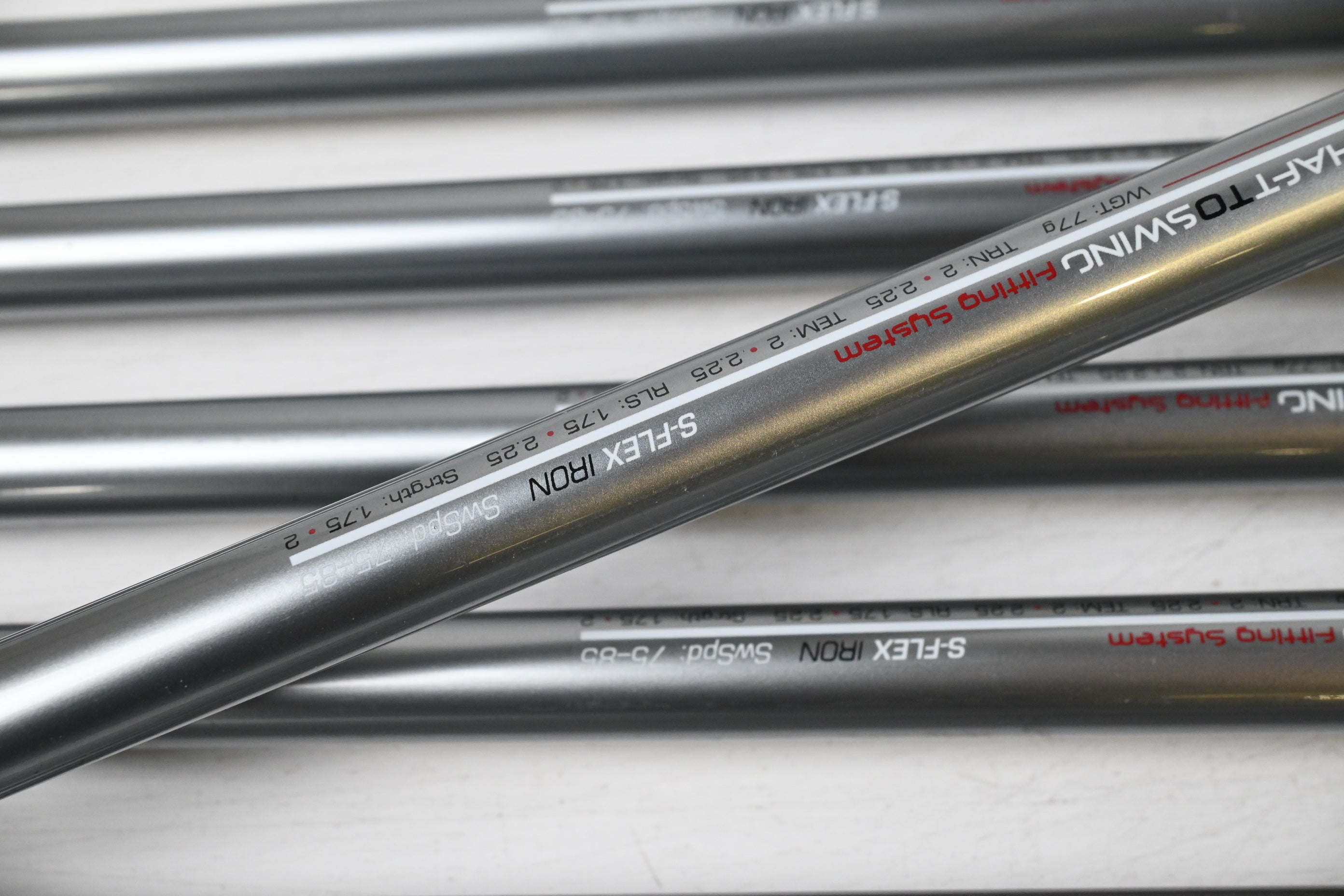 Left Hand Sterling Irons / 6-PW+GW+SW / Stiff Flex Wishon S2S 77 Shafts