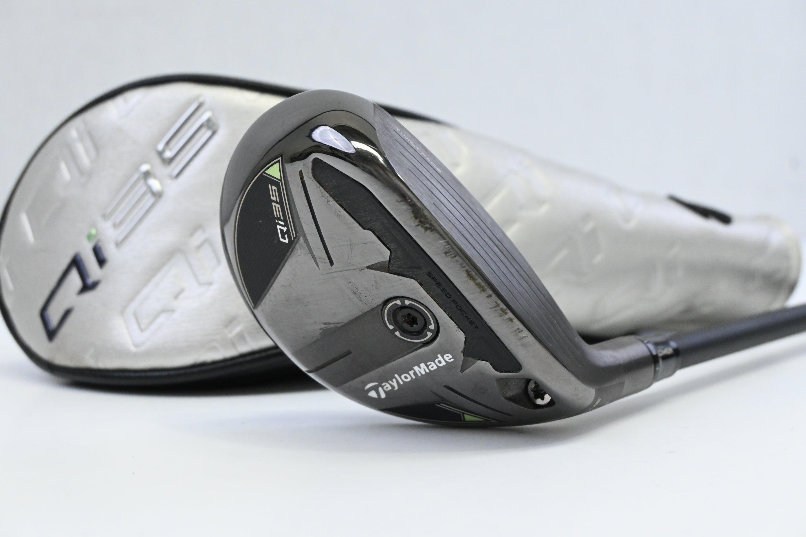 Taylormade Qi35 #3 Hybrid / 19 Degree / Stiff Flex Kai'li Blue 85 Shaft