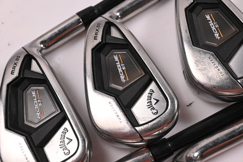 Callaway Rogue ST Max OS Irons / 5-PW+GW+SW / Regular Flex Cypher 60 Shafts