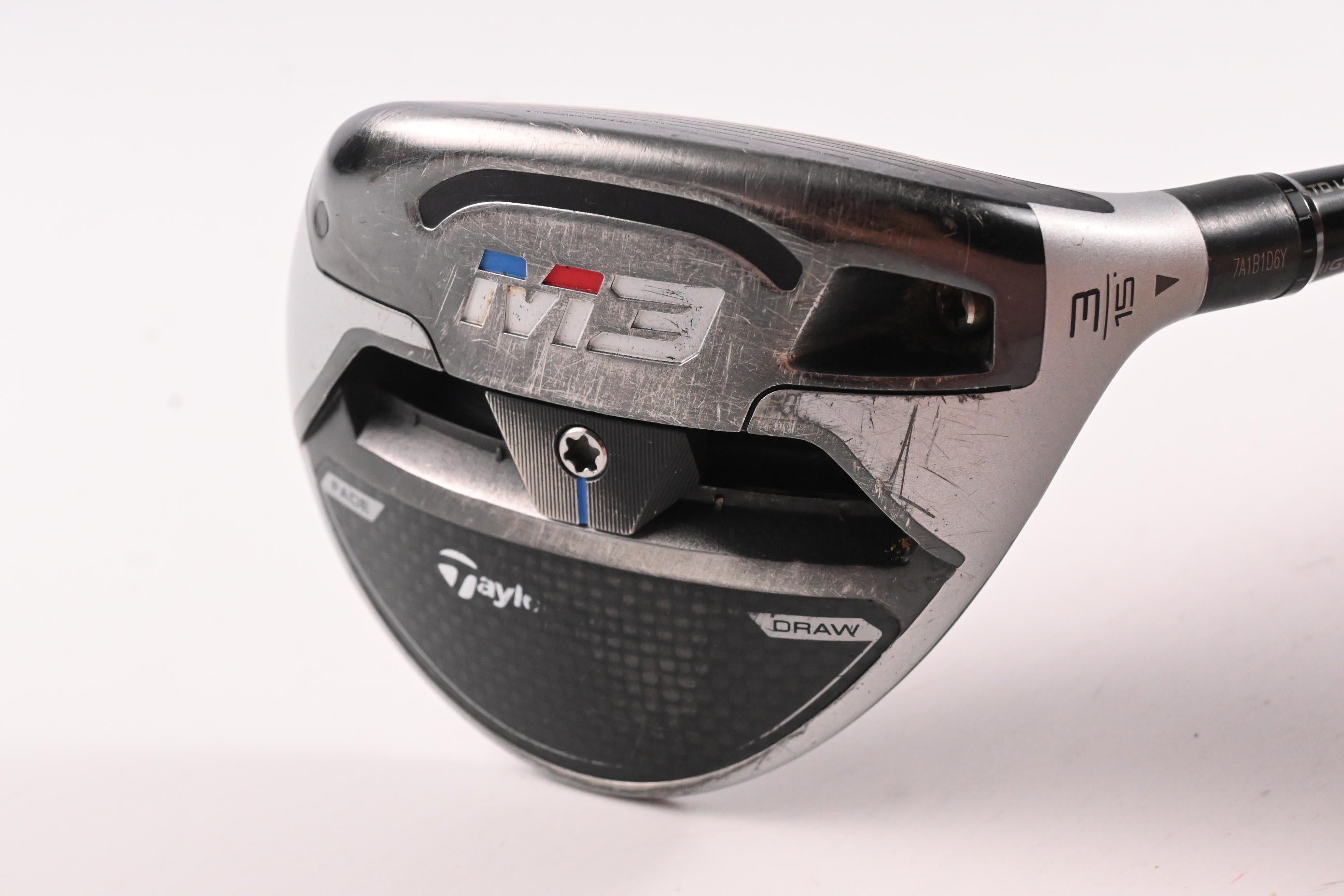 Taylormade M3 #3 Wood / 15 Degree / Regular Flex Matrix Ozik MFS Red Tie Q4 65