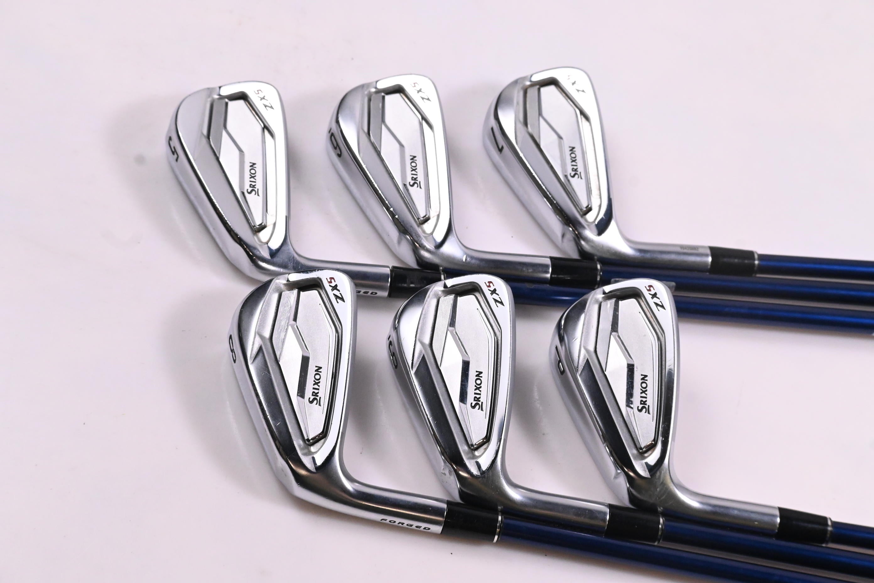 Left Hand Srixon ZX5 Irons / 5-PW / Regular Flex Diamana 60 Shafts