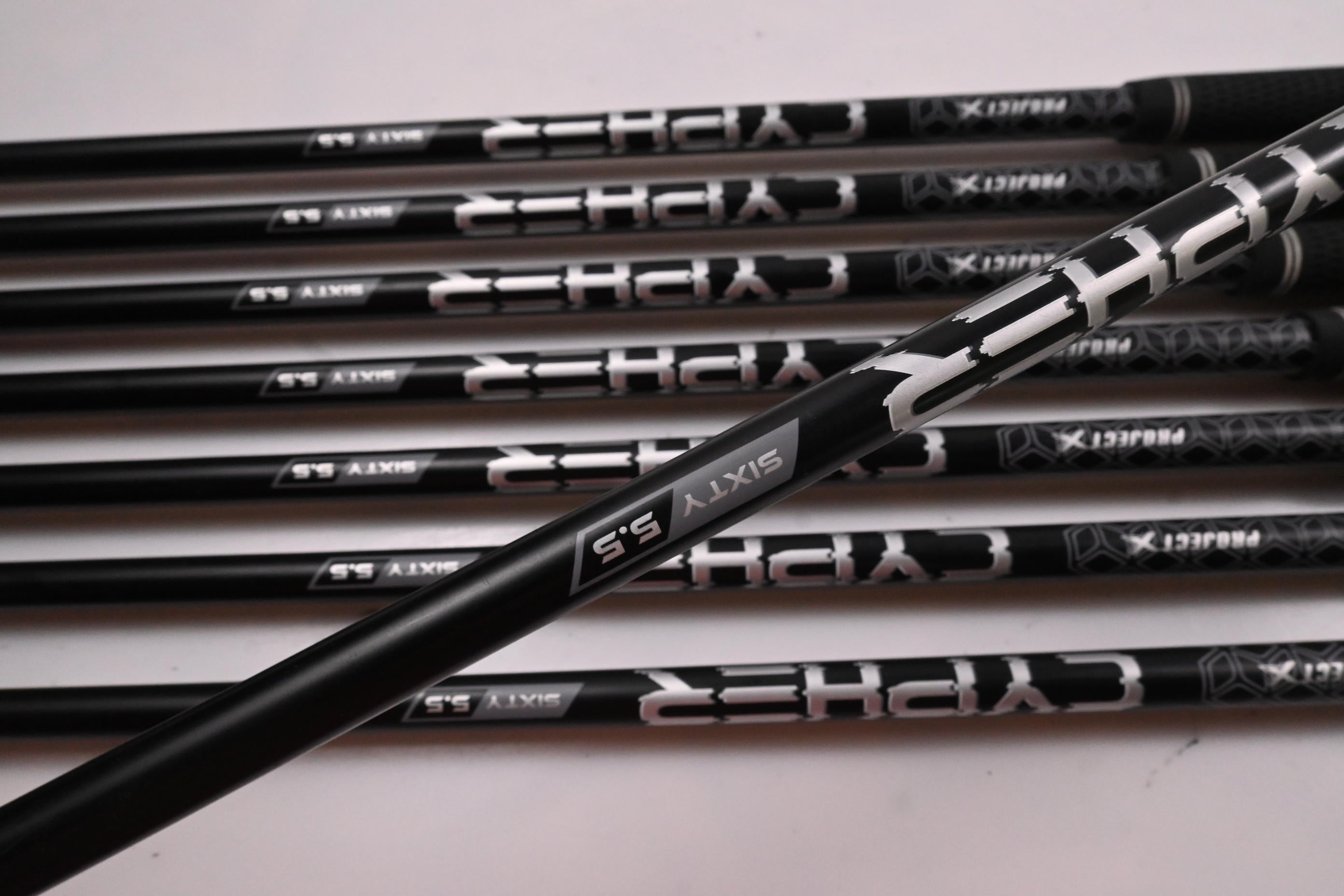Callaway Rogue ST Max OS Irons / 5-PW+GW+SW / Regular Flex Cypher 60 Shafts