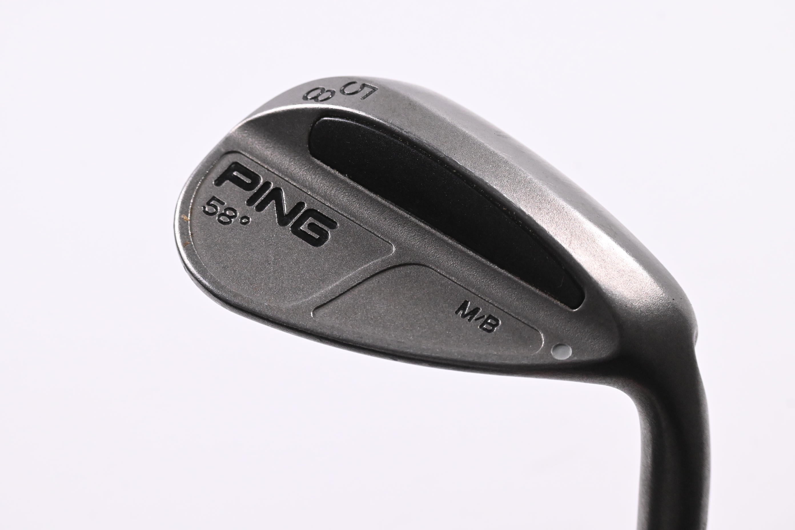 Ping M/B Lob Wedge / 58 Degree / Silver Dot / Wedge Flex Ping AWT Steel Shaft