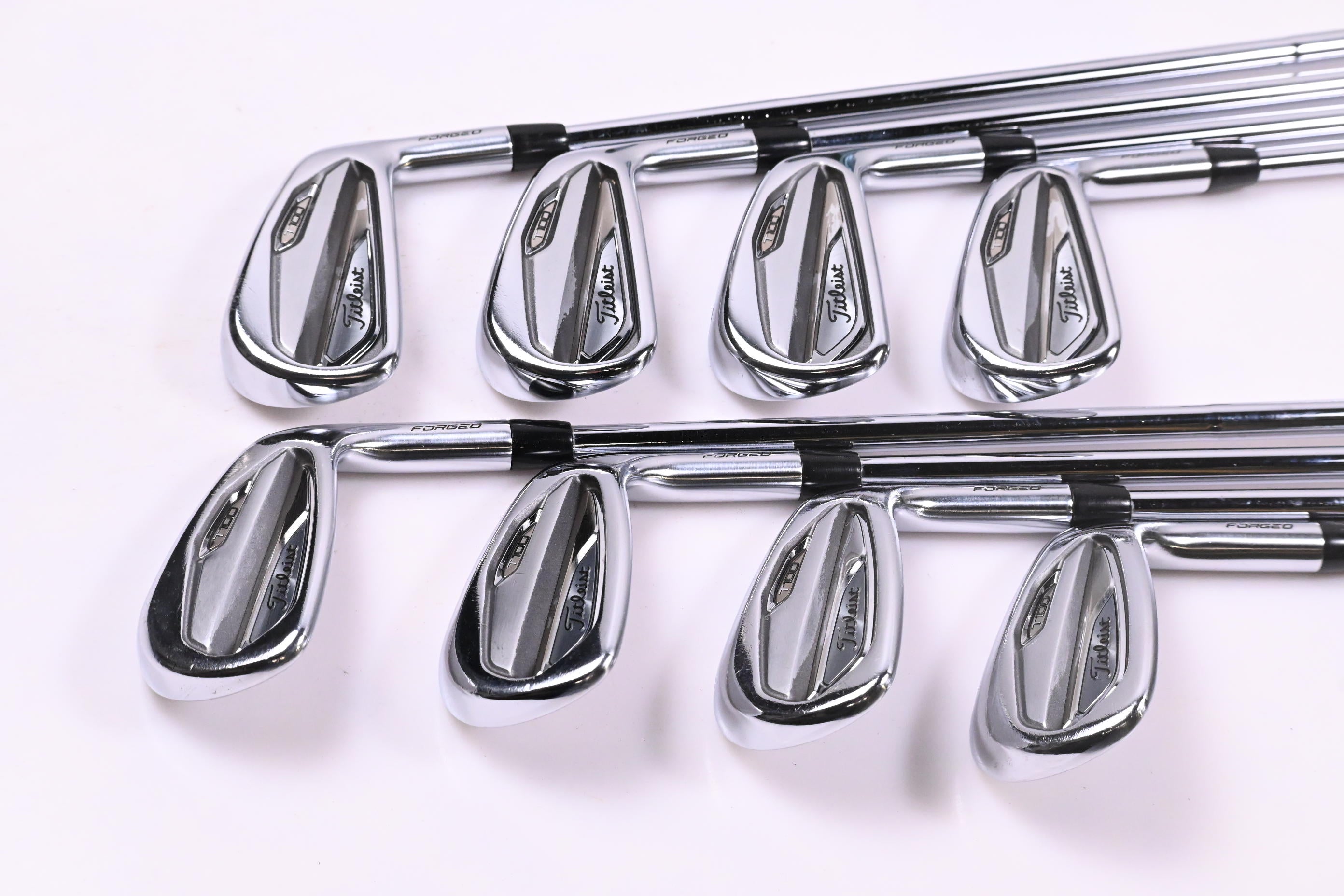 Titleist T100 2019 Irons / 4-PW+50° / Stiff Flex AMT Tour White S300 Shafts