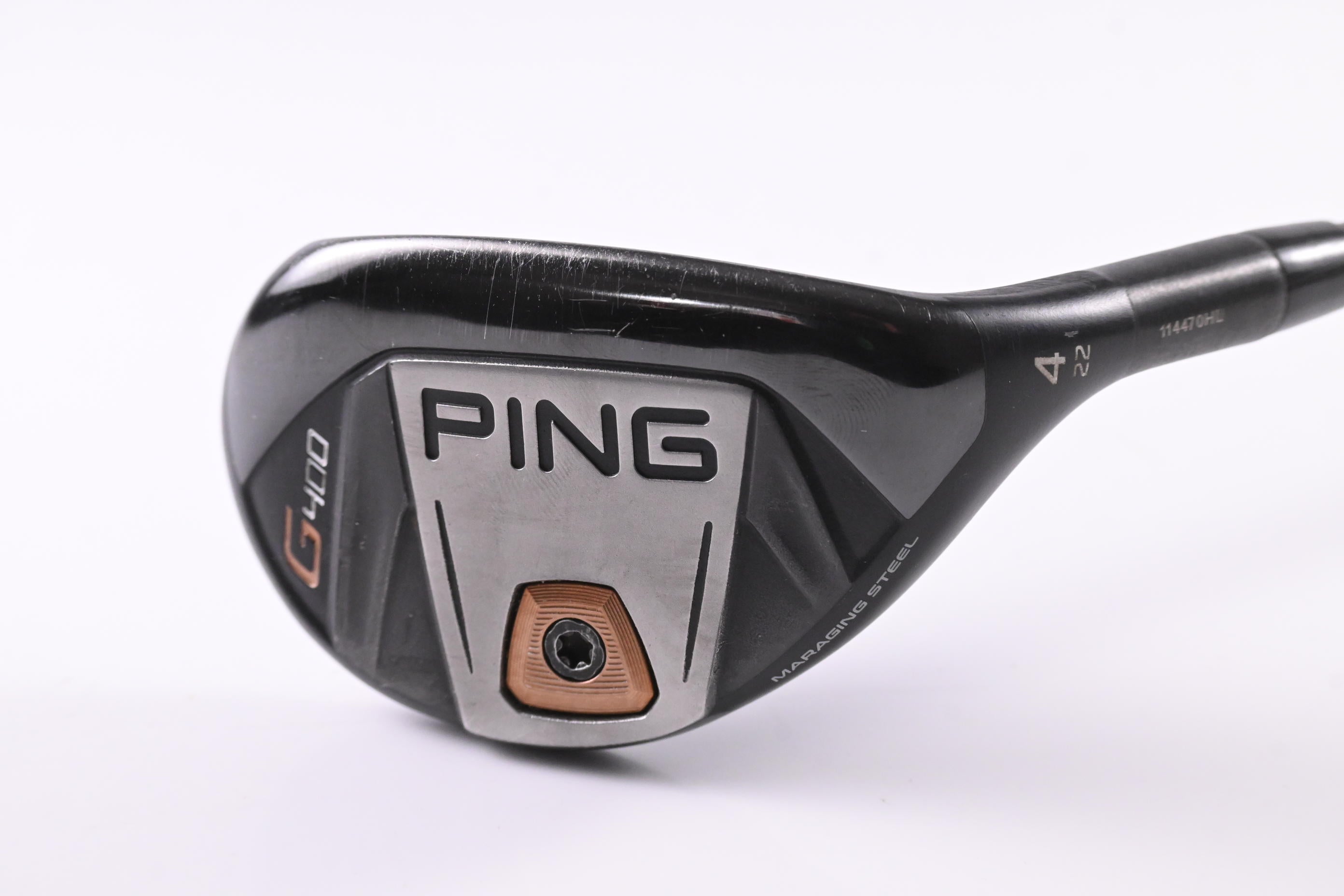 Ping G400 #4 Hybrid / 22 Degree / Regular Flex Ping Alta CB 70 Shaft