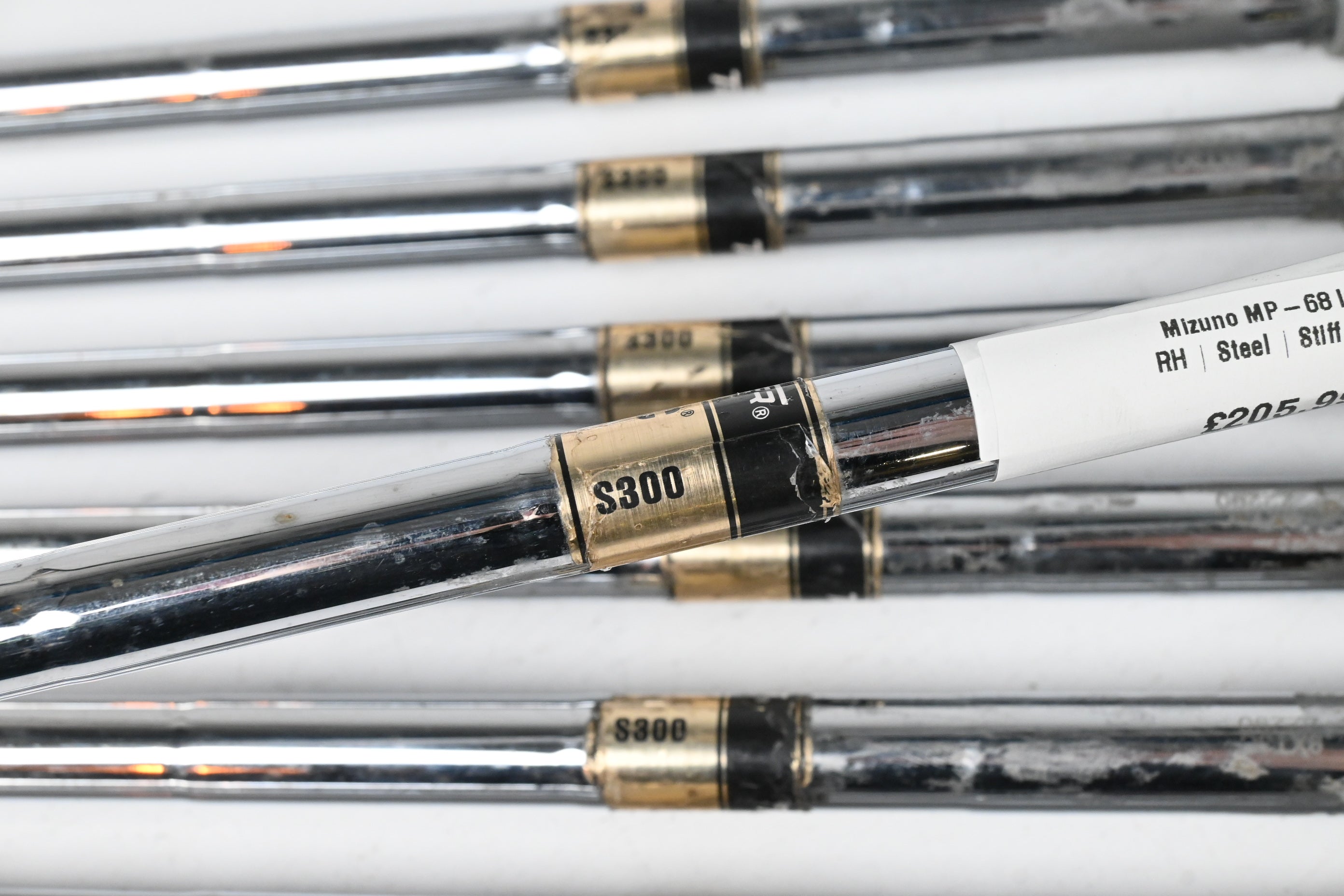 Mizuno MP-68 Irons / 3-PW / Stiff Flex Dynamic Gold S300 Shafts