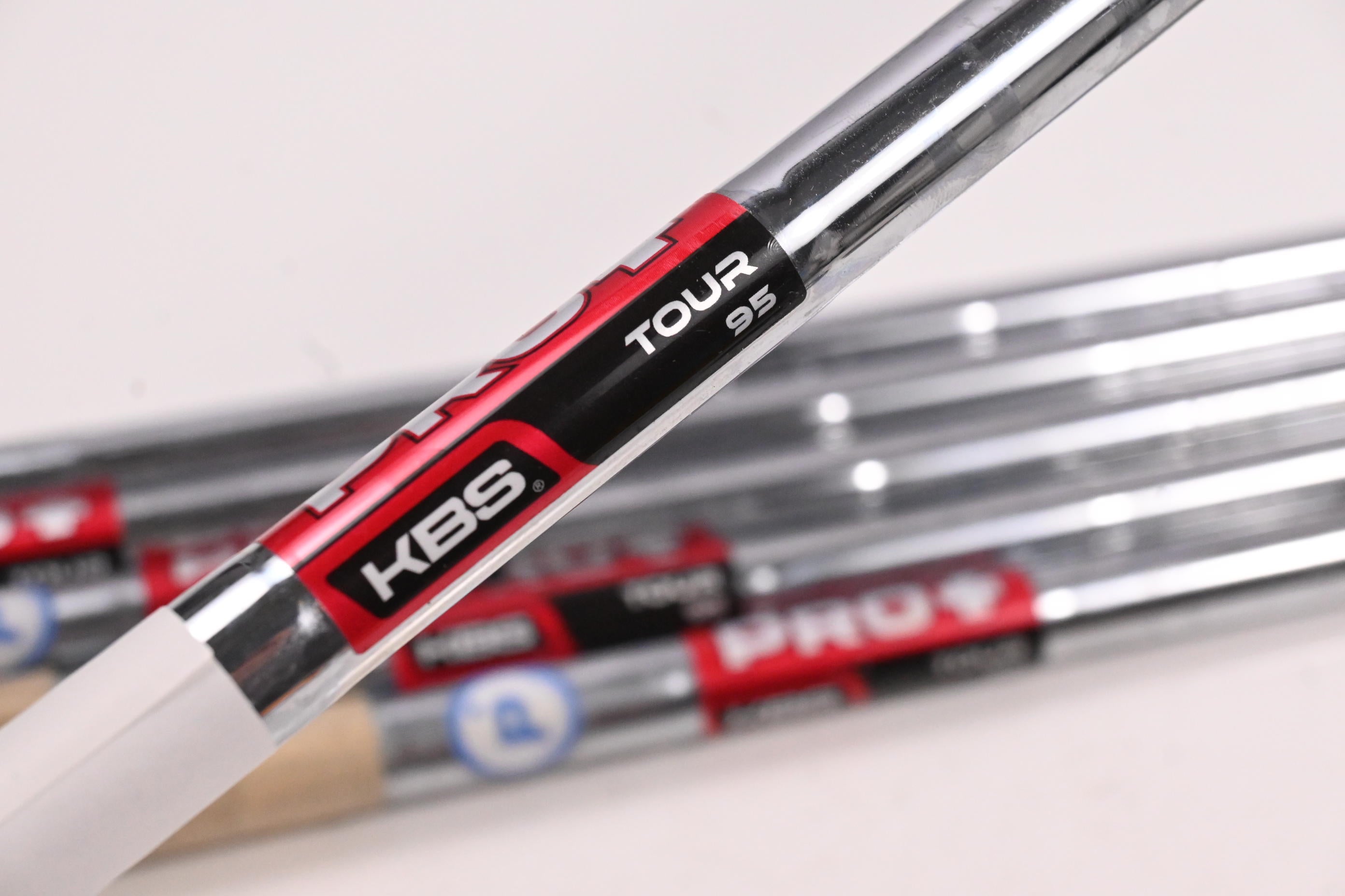 KBS Tour Pro+ 95 Iron Shafts / Regular Flex / Set of 6 / .355" Taper Tip