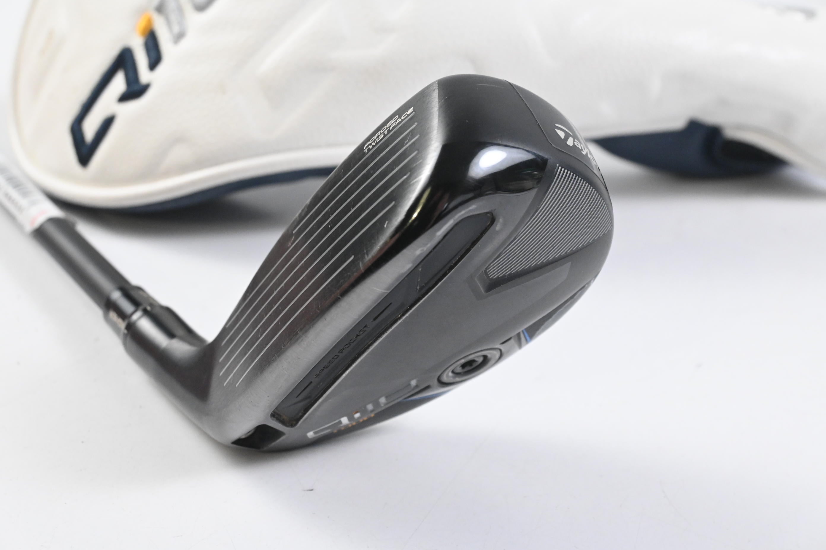 Left Hand Taylormade Qi10 Tour #4 Hybrid / 22 Degree / Regular Flex Tensei AV