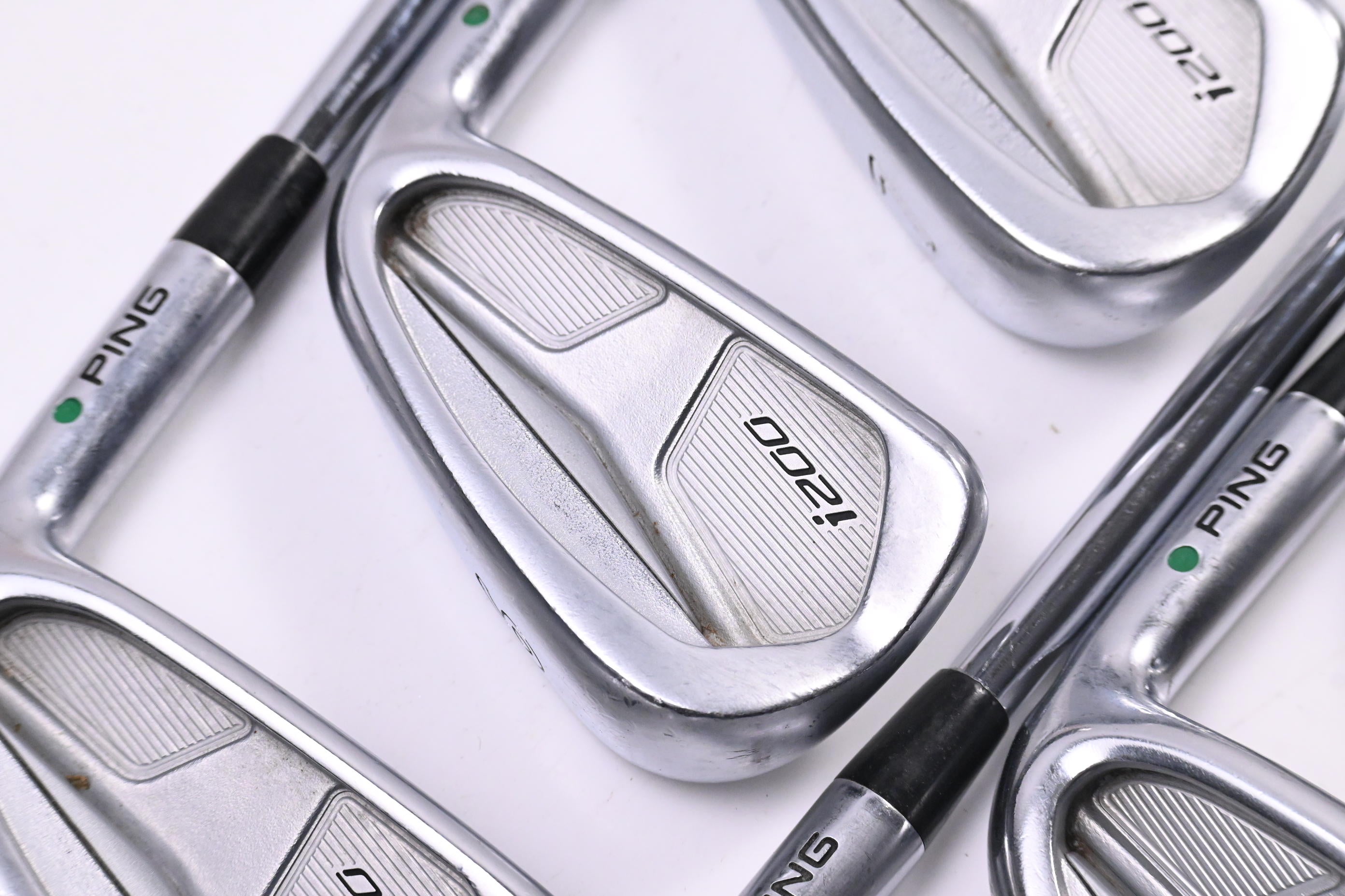 Ping i200 Irons / 5-PW / Green Dot / Regular Flex Ping AWT 2.0 Shafts