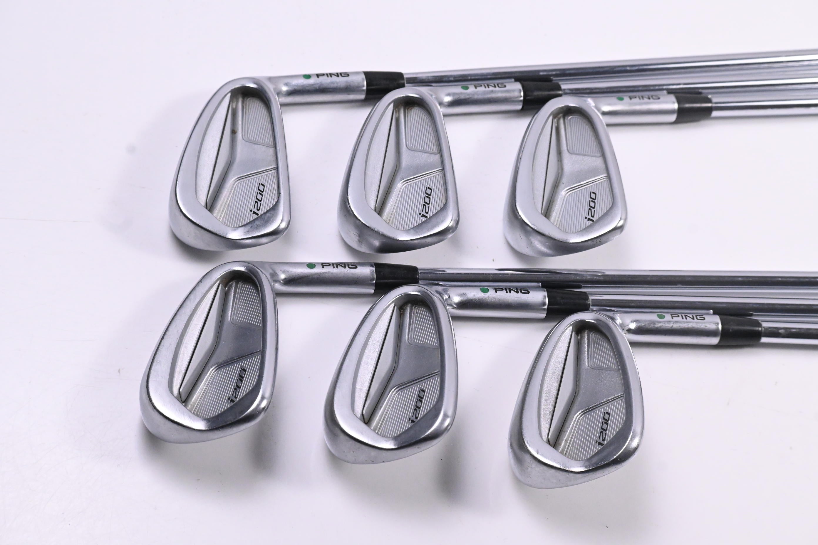 Ping i200 Irons / 5-PW / Green Dot / Regular Flex Ping AWT 2.0 Shafts