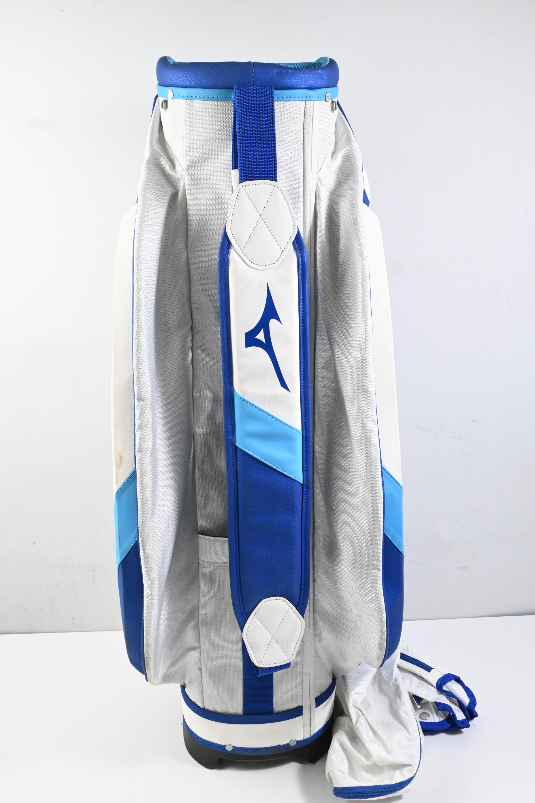 Mizuno Cart Bag / 5-Way Divider / White, Blue