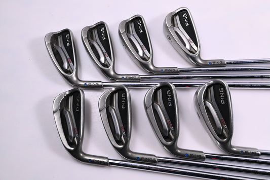Left Hand Ping G25 Irons / 3-PW / Blue Dot / Stiff Flex Ping CFS Shafts