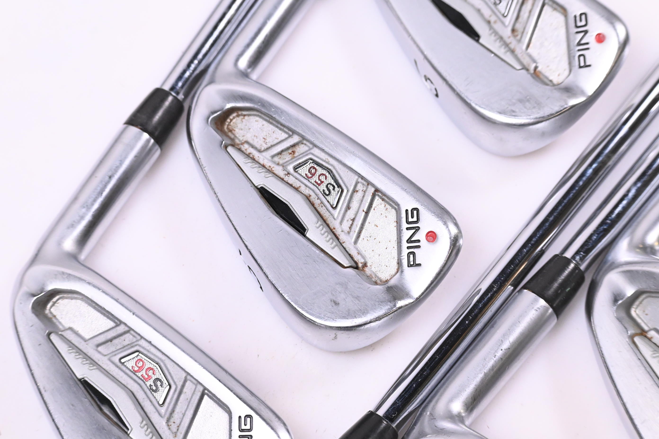 Ping S56 Irons / 4-PW / Red Dot / Regular Flex Dynamic Gold R300