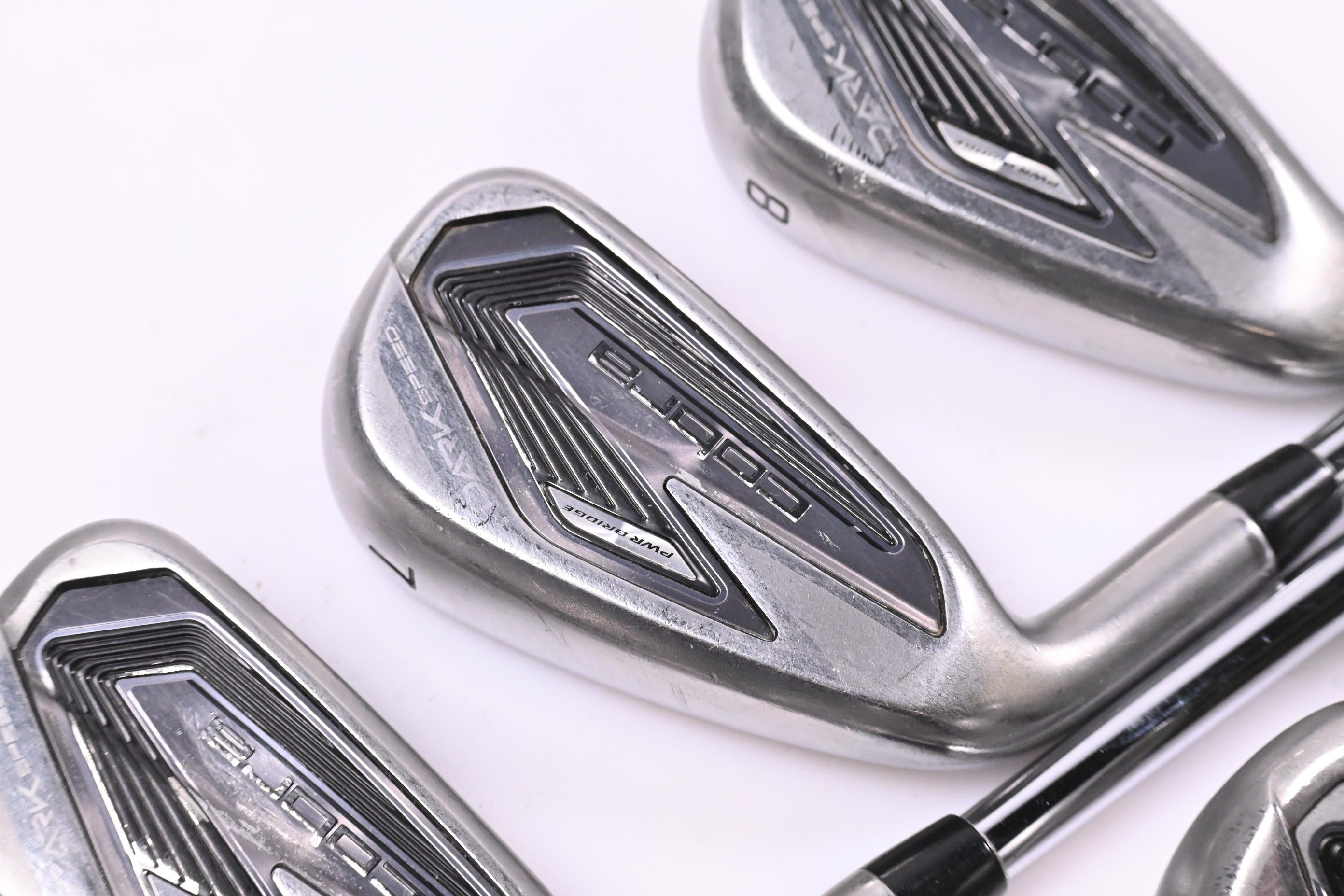 Left Hand Cobra Darkspeed Irons / 6-PW+GW / Stiff Flex KBS $-Taper Lite Shafts
