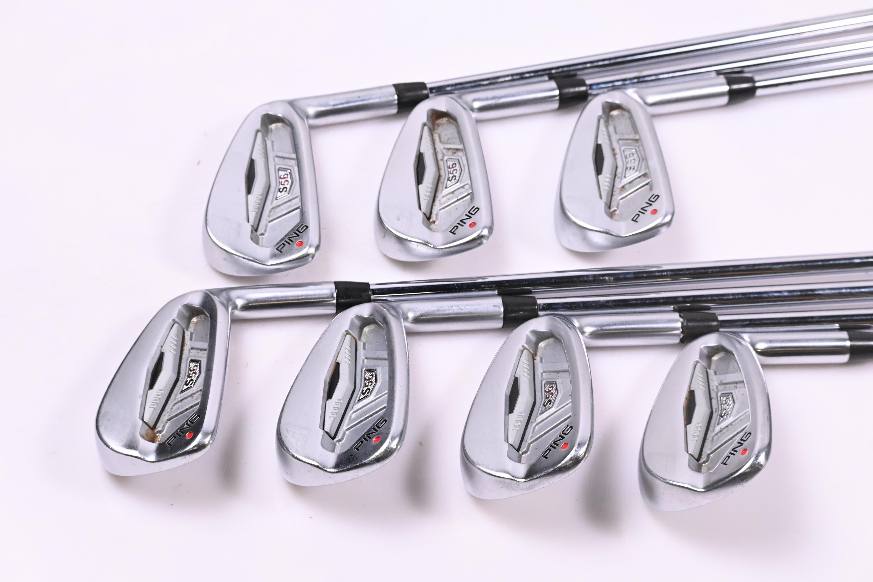 Ping S56 Irons / 4-PW / Red Dot / Regular Flex Dynamic Gold R300