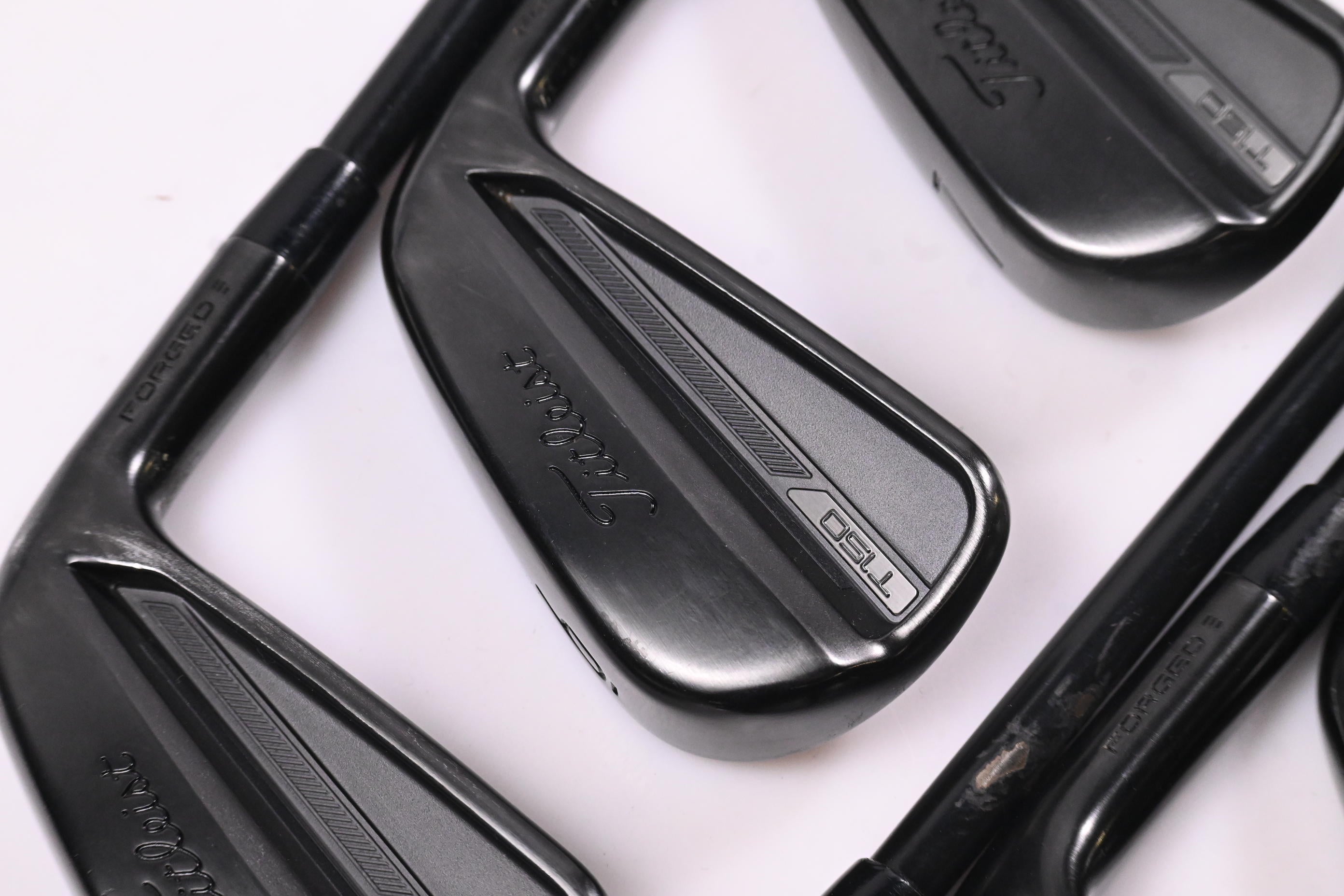 Titleist T150 Black Vapor Irons / 5-PW+48 / Stiff Flex AMT Black S300 Shafts