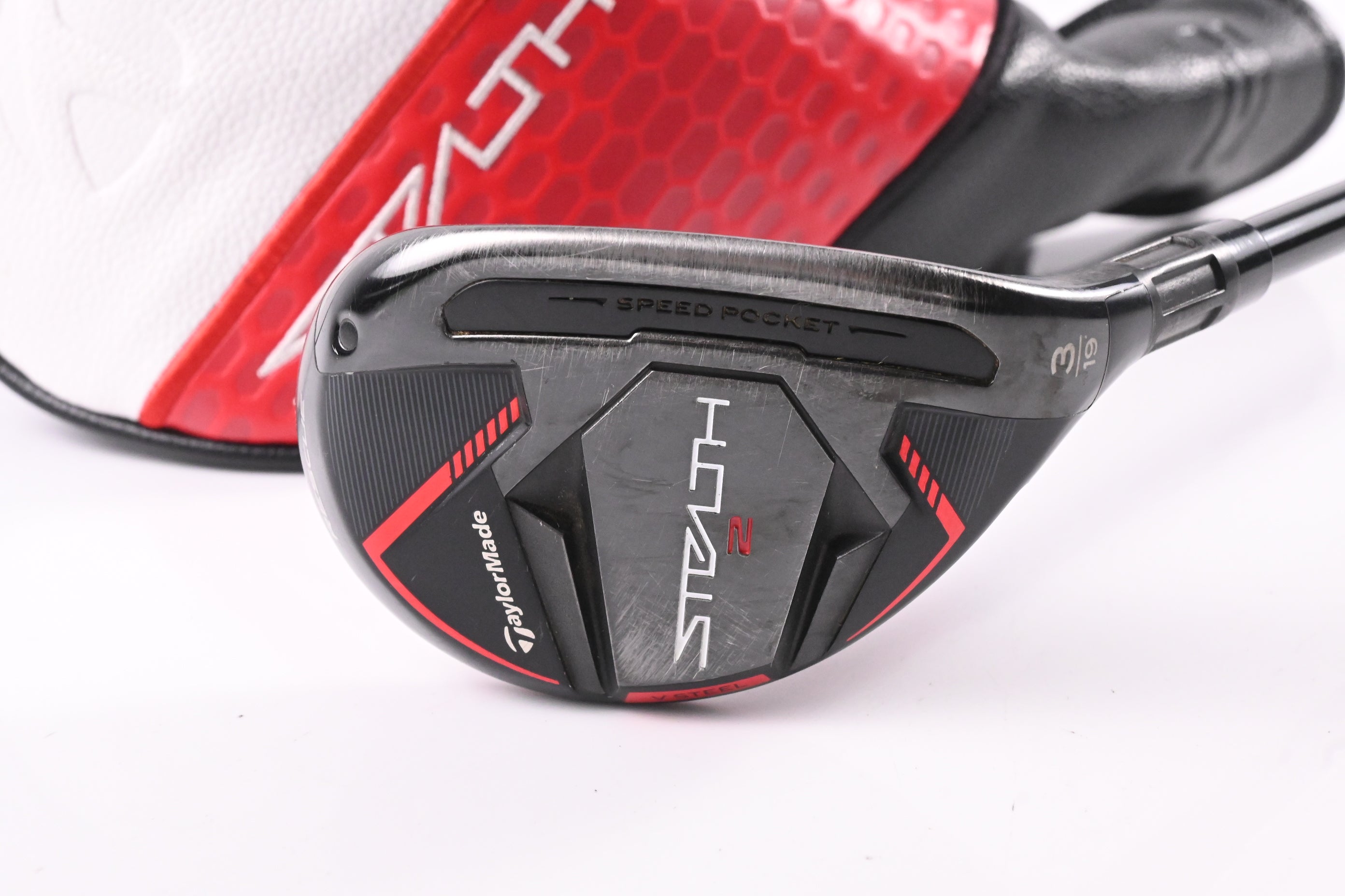 Taylormade Stealth 2 #3 Hybrid / 19 Degree / Stiff Flex Ventus TR Red 7 Shaft