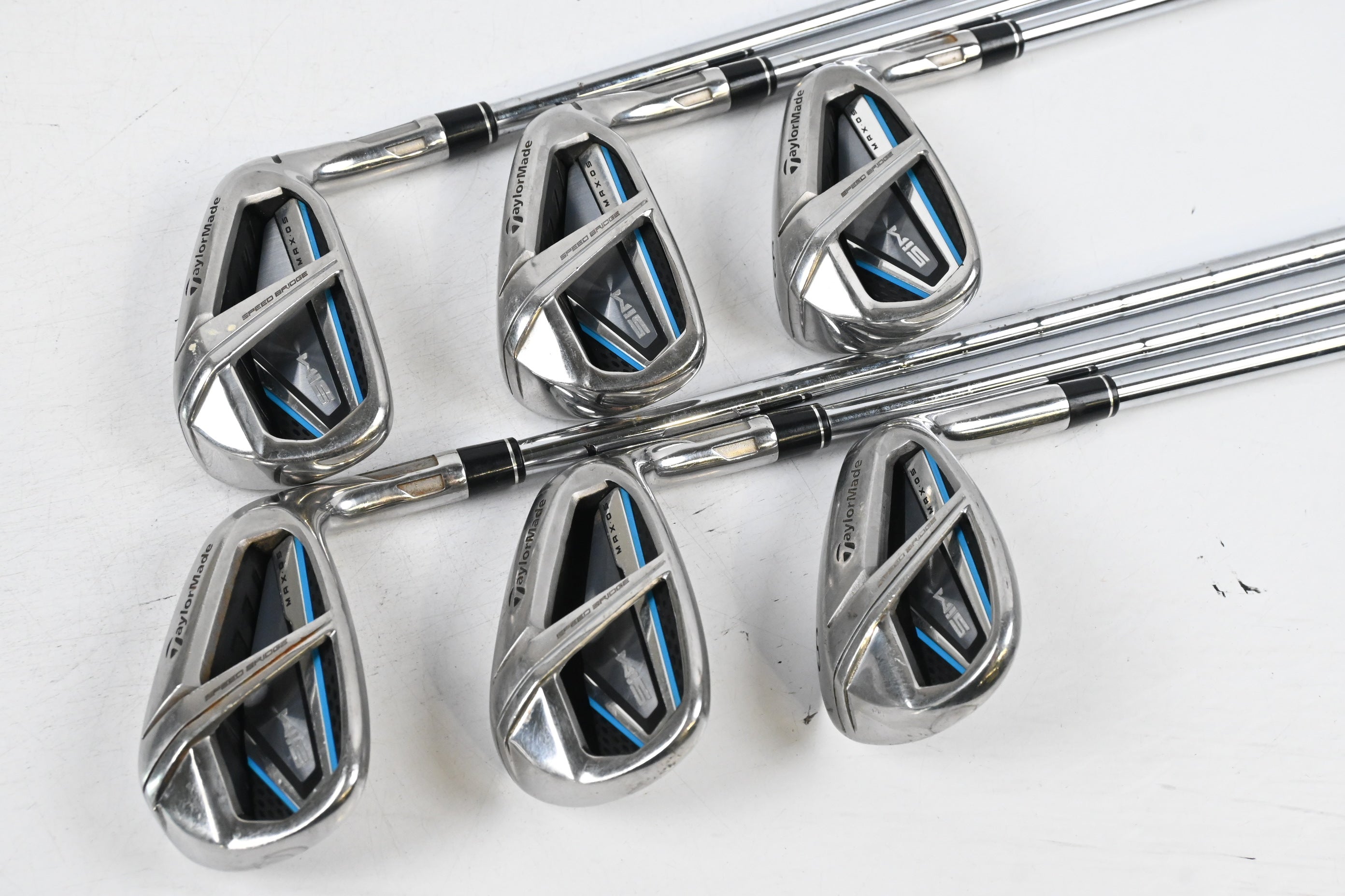 Taylormade SIM Max OS Irons / 6-PW+SW / Regular Flex KBS Tour Shafts