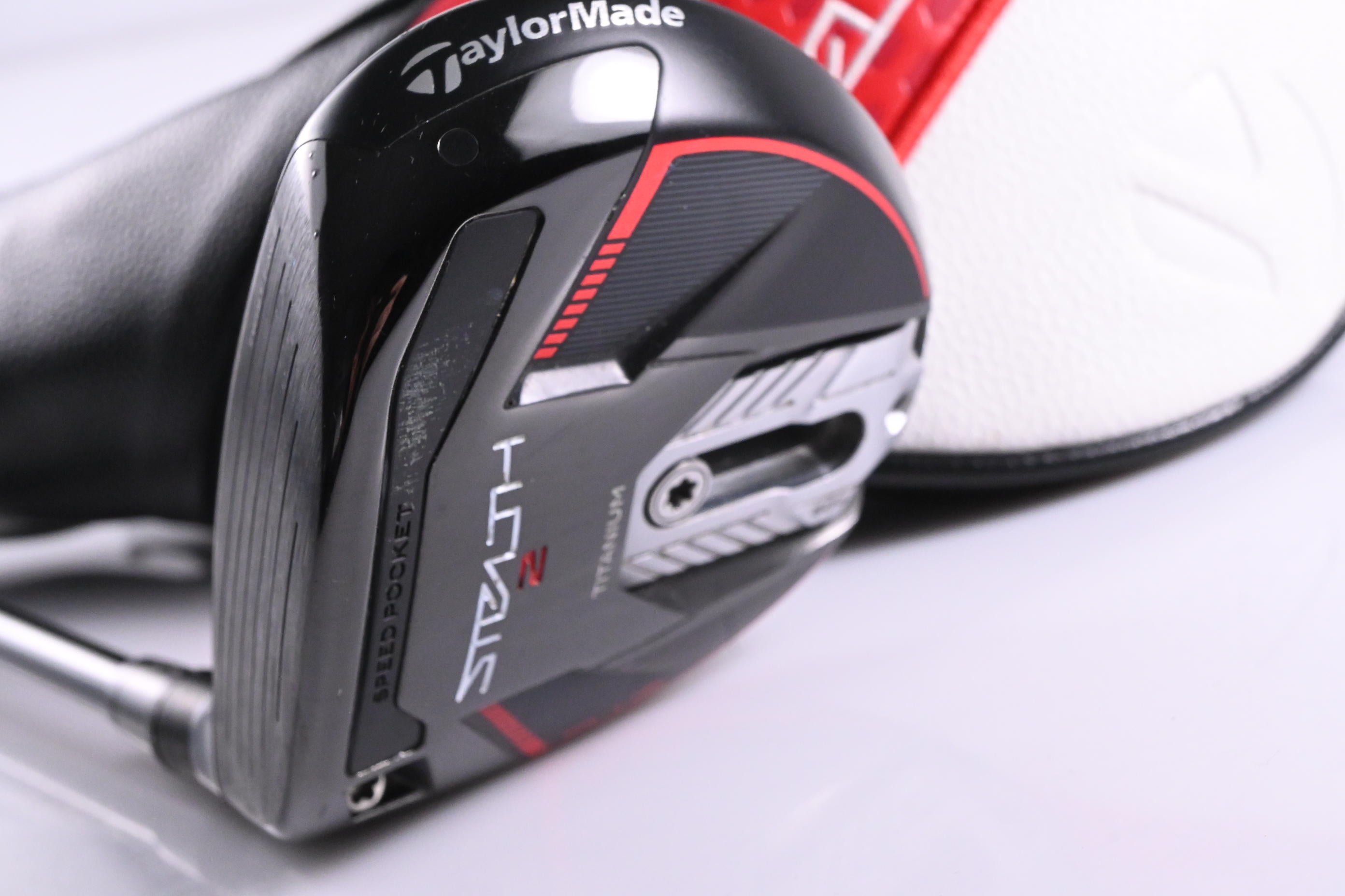 Left Hand Taylormade Stealth 2 Plus #3 Wood / 15 Degree / Stiff Flex Kai'Li Red