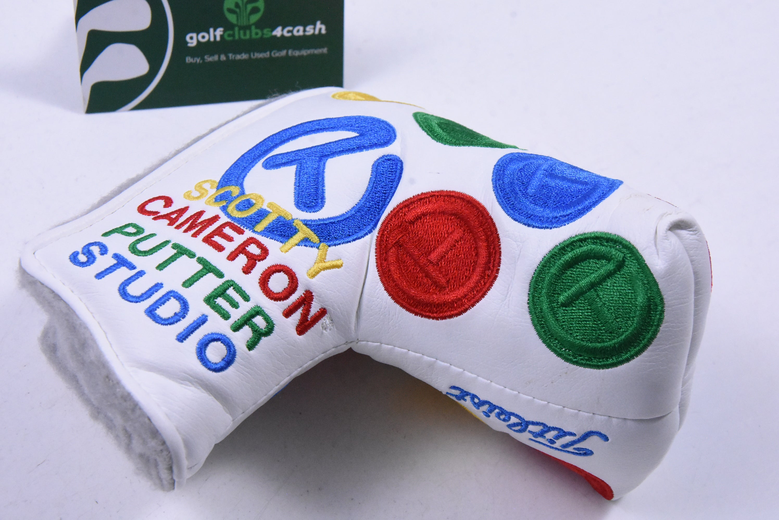 Scotty Cameron Circle T Dancing Rainbow Putter Cover / Mid-Mallet / White