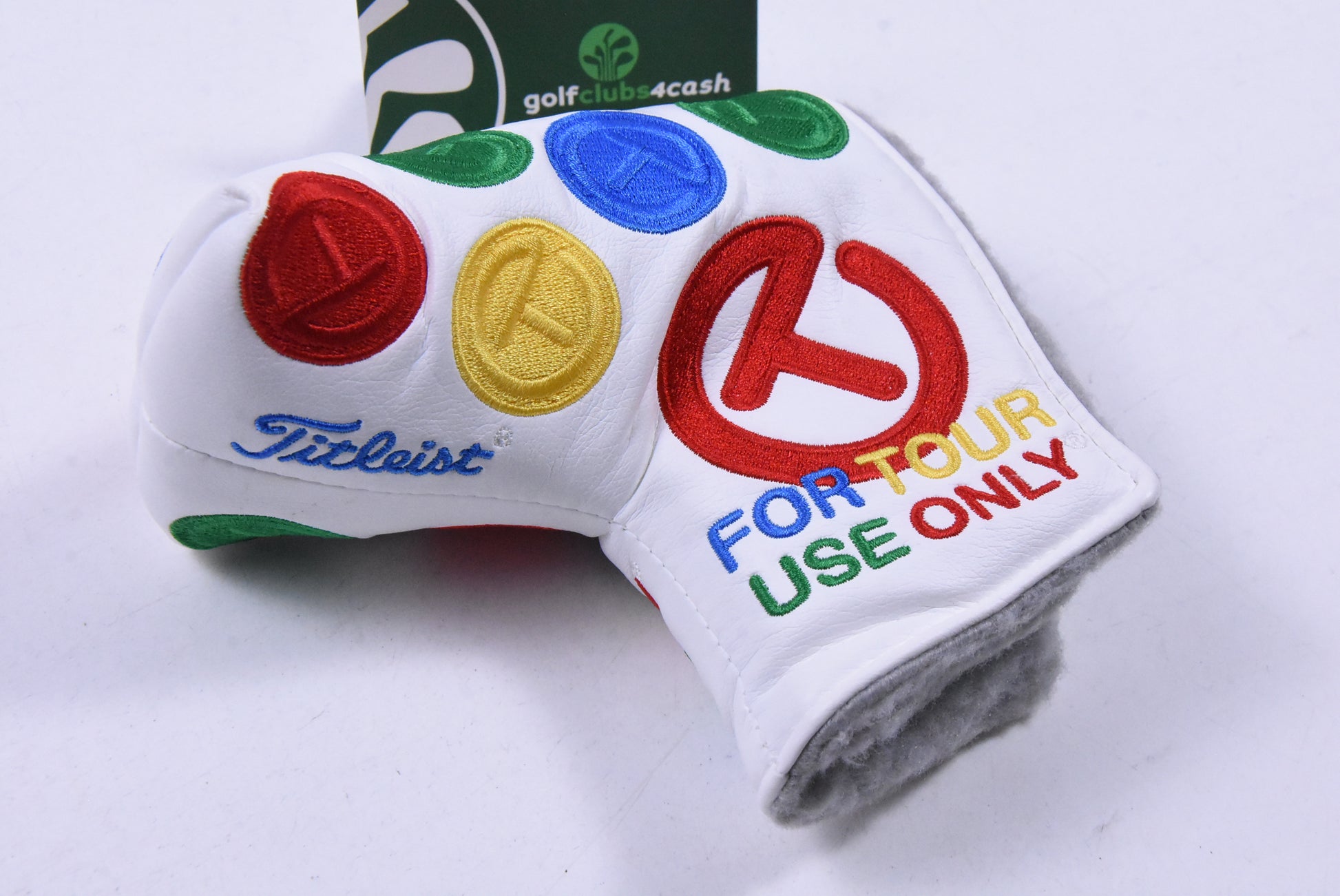 Scotty Cameron Circle T Dancing Rainbow Putter Cover / Mid-Mallet / White